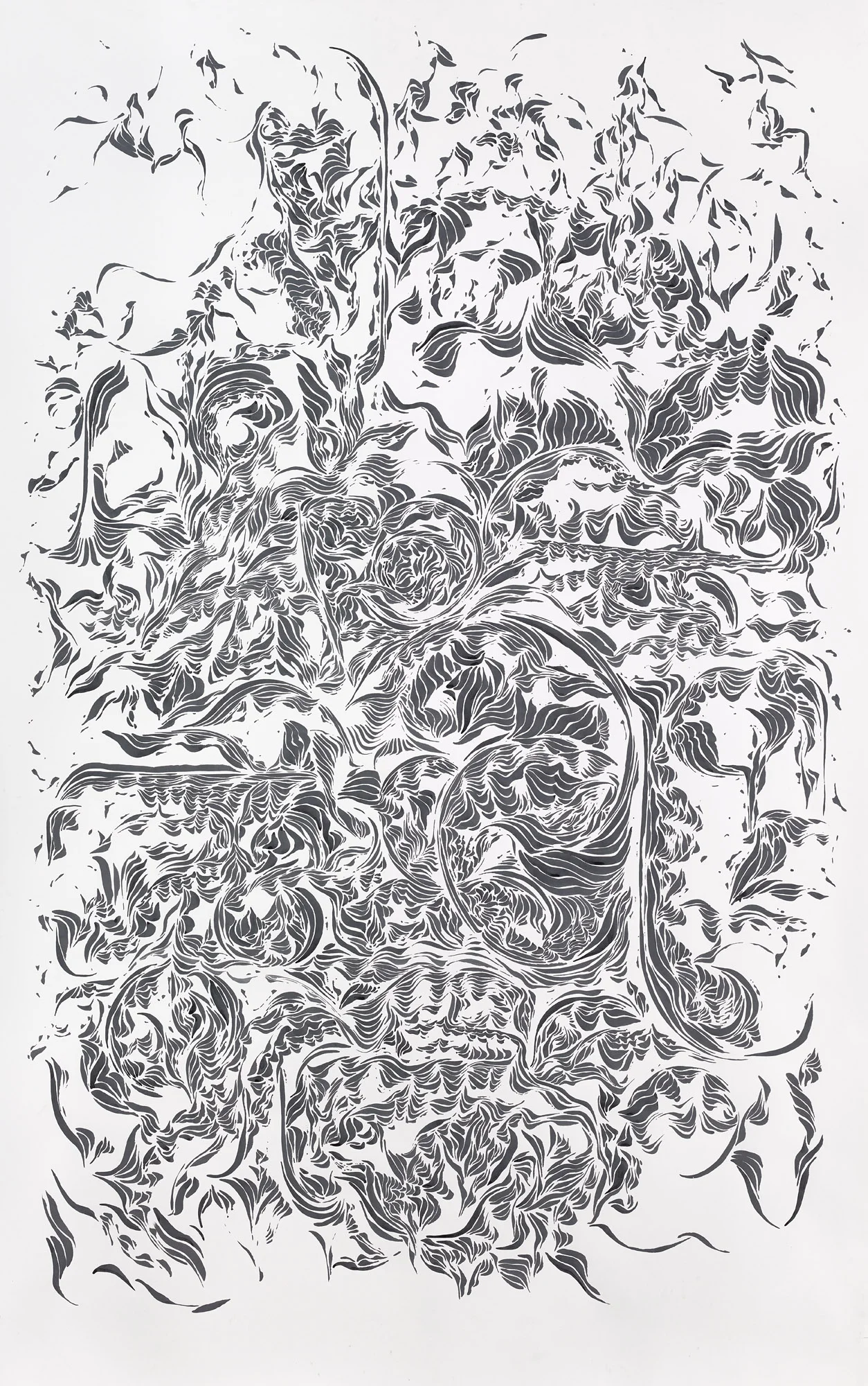 BK P11154 / untitled / ink on paper / 250x150cm / 2015