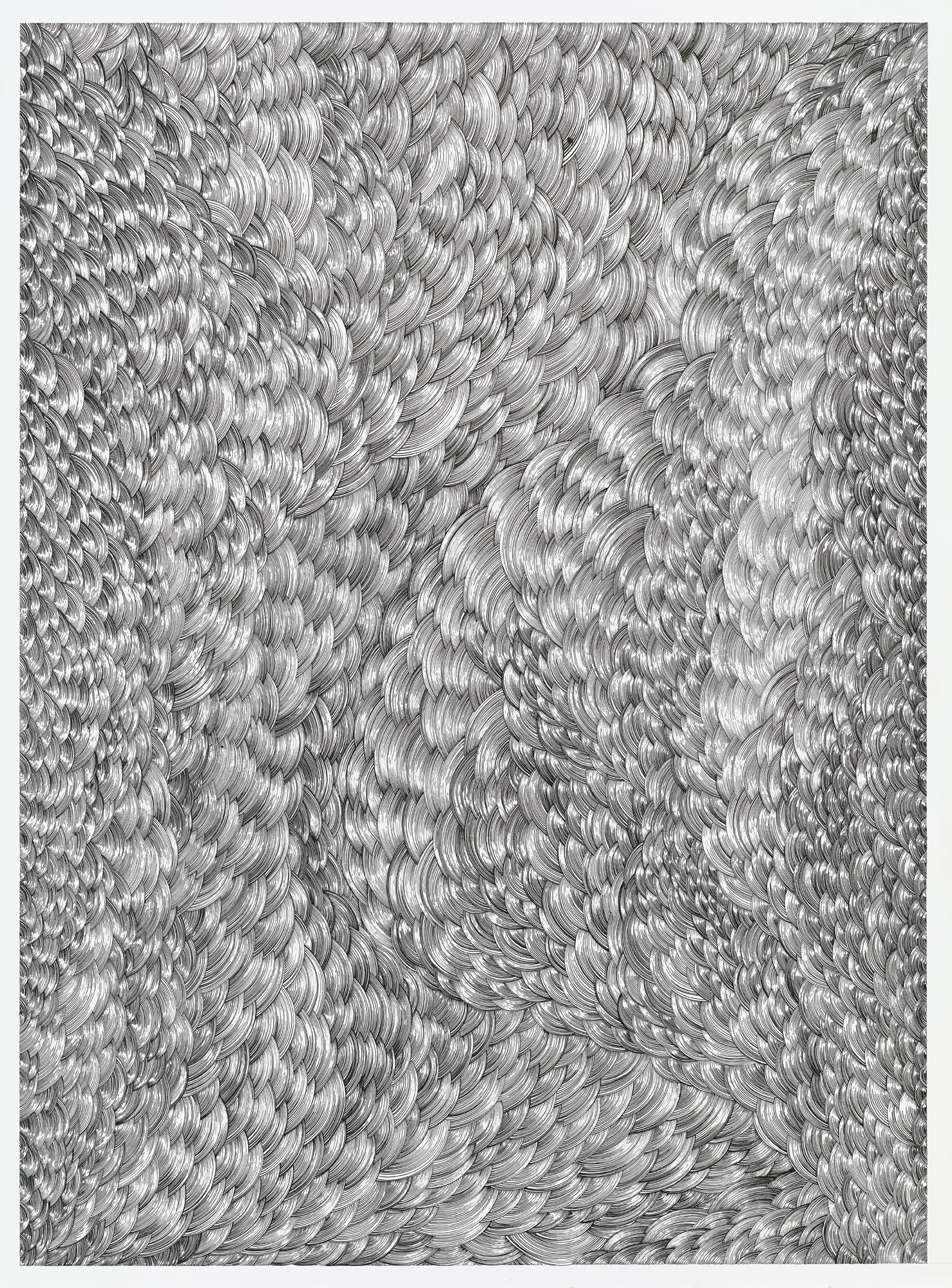 BK P158 | diptychon part A | untitled | acrylic on paper | 200x170cm | 2014 | collection kunstwerk Alison & Peter W. Klein 