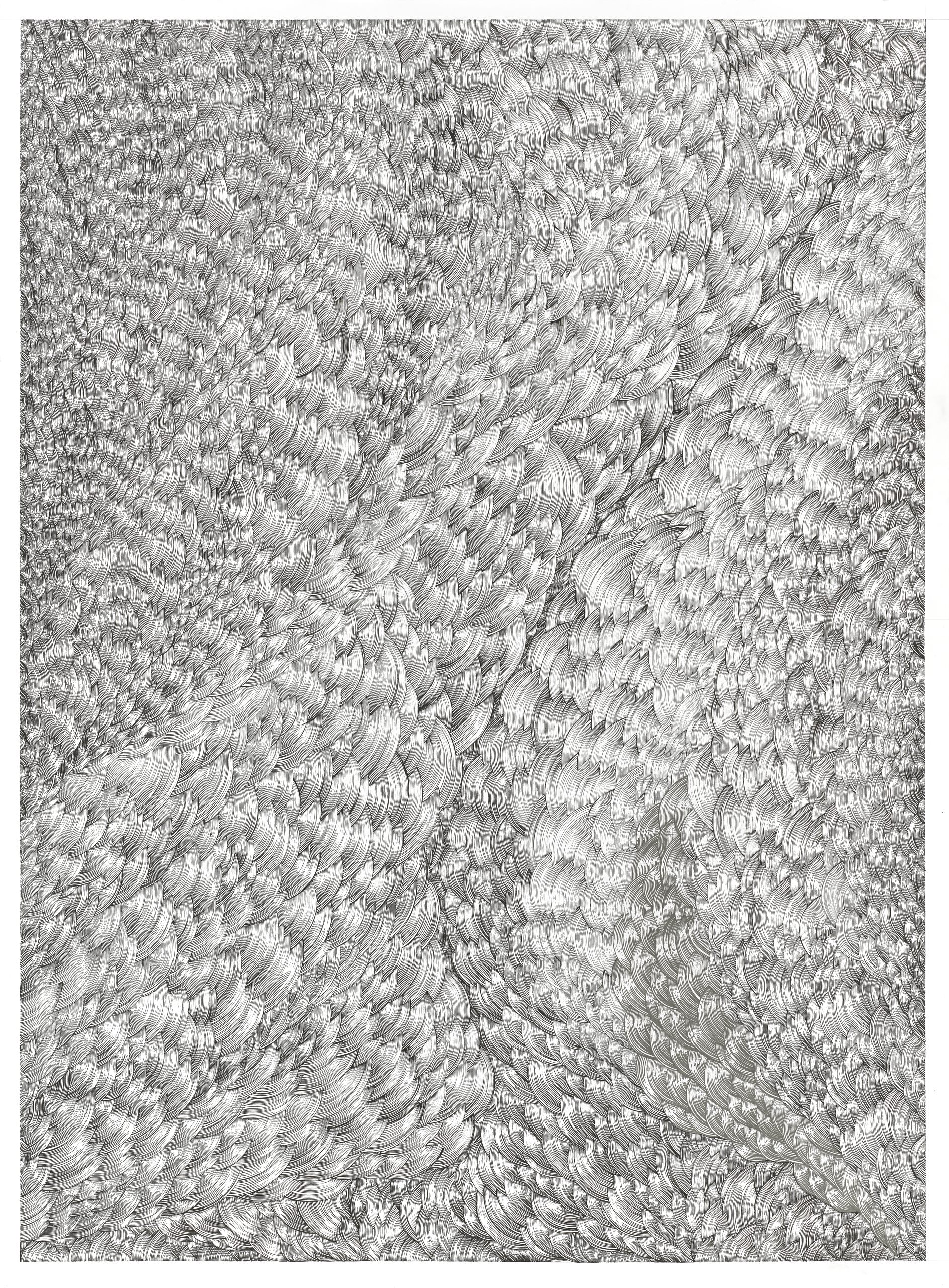 BK P158 | diptychon part B | untitled | acrylic on paper | 200x170cm_2014 | collection kunstwerk alison u. peter w. klein