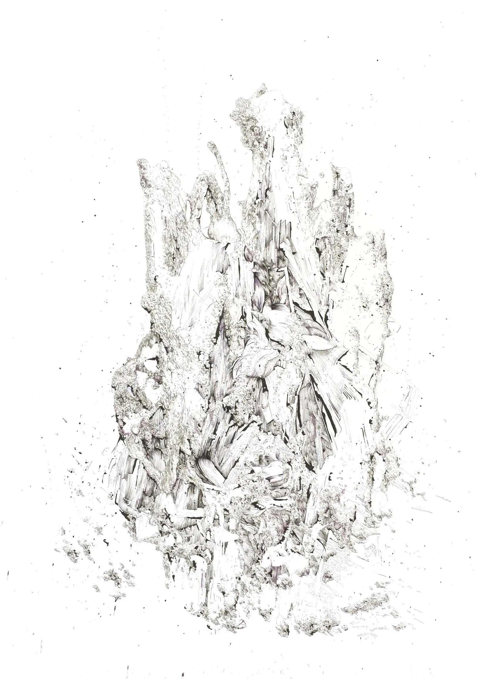BK P133 | untitled | ink & graphit on paper | 200x150cm | 2013