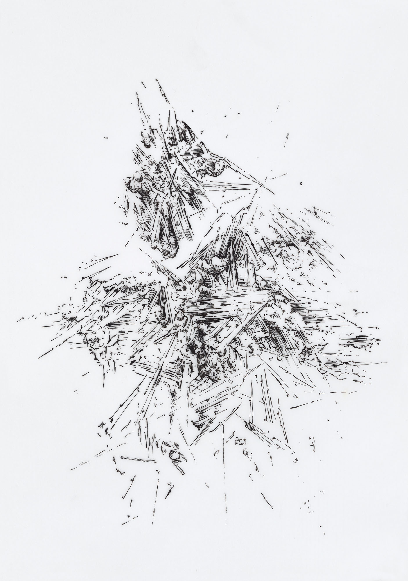 BK P16521 | untitled | ink on transparent paper | 29x21cm | 2012