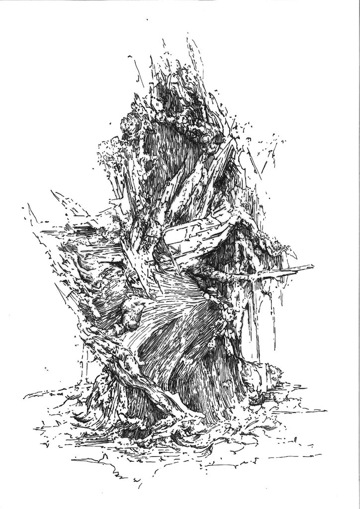 BK P94 | untitled | ink on transparent paper | 29,5x21cm | 2012