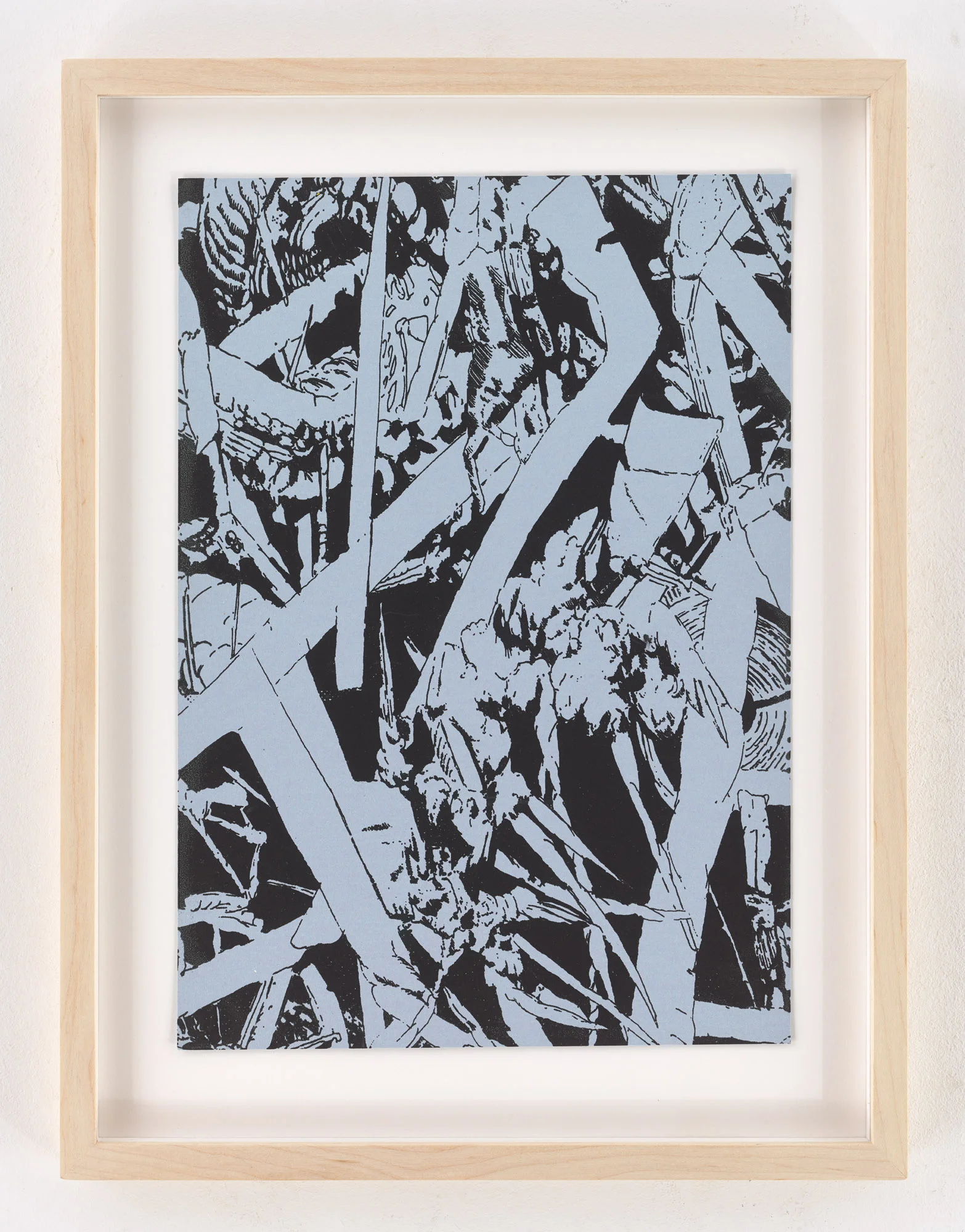 BK S11680 | untitled | acrylic silkscreenprint on effect paper | 21x29,7cm | 2011