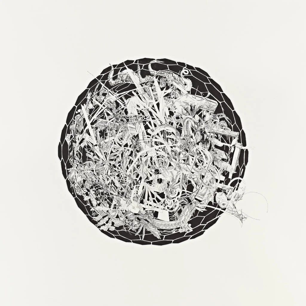 BK | P91.002.M | untitled | ink on paper | 150x150cm | 2012 | privat collection berlin