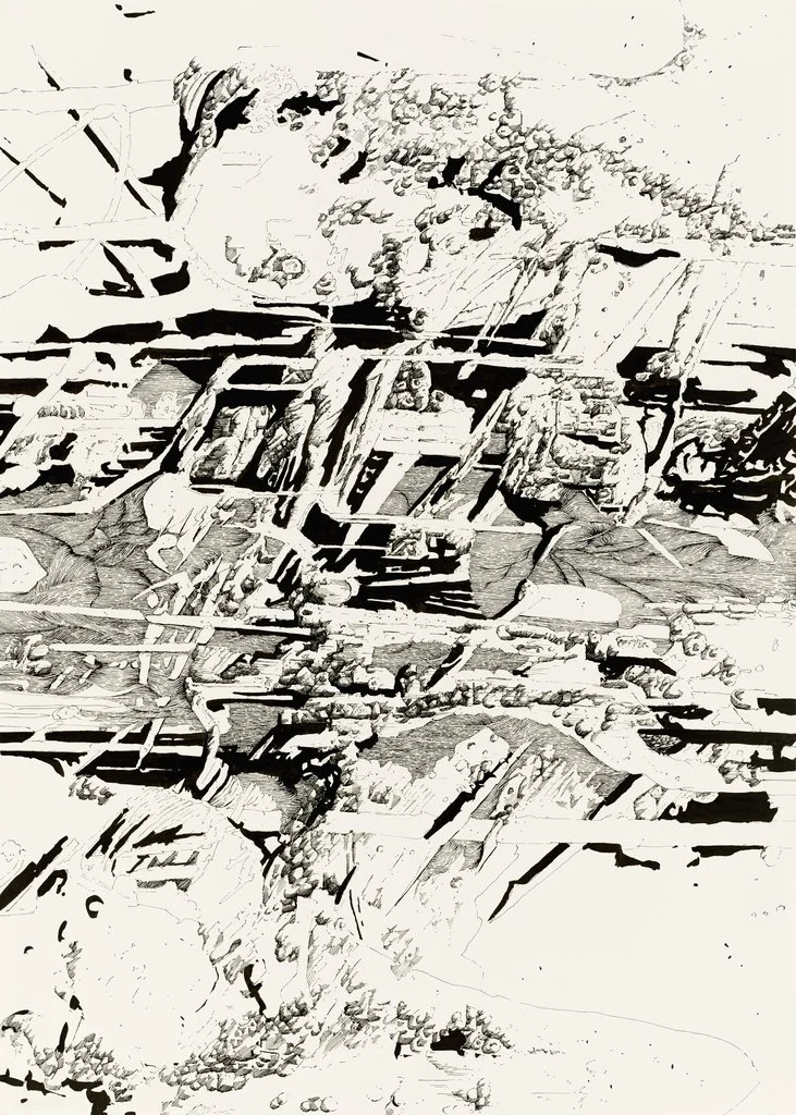 BeKr_P_101.001.M_untitled_ink_on_paper_100x70cm_2012_collection deutsche werkstätten hellerau dresden