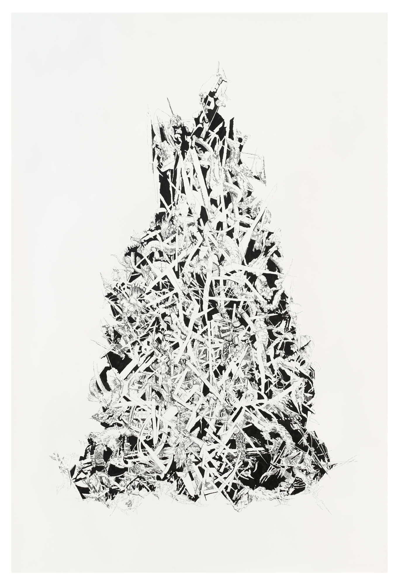 BK P69 | untitled | ink on paper | 250x170cm | 2010 | privat collection munich