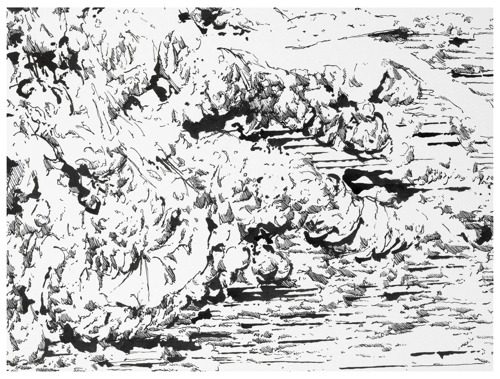 P 70 oT_2010_Tusche_auf_Papier_170x170cm_Detail3