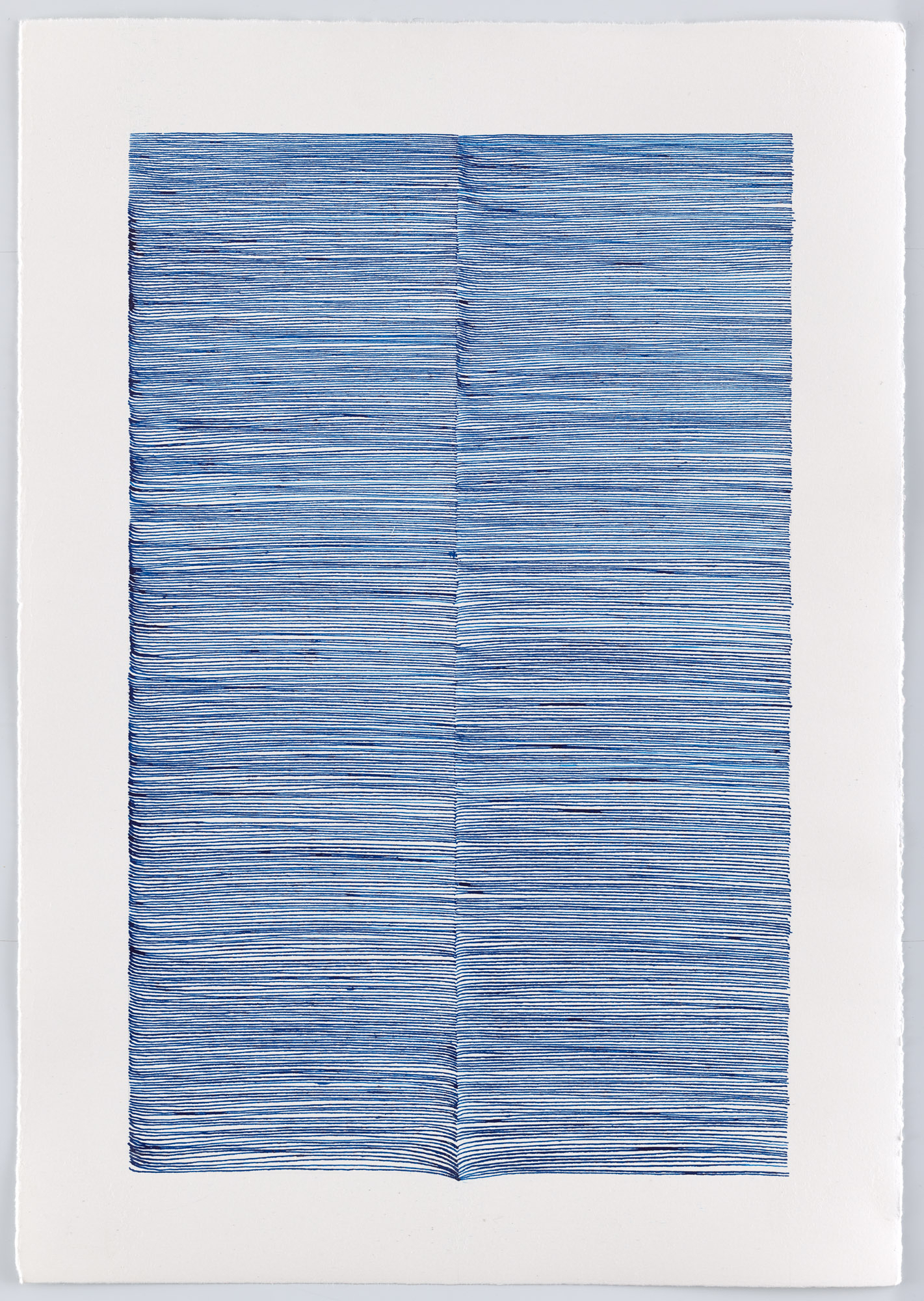 BK P13006 | untitled | blue ink on paper | 42x29cm | 2016 | private collection berlin