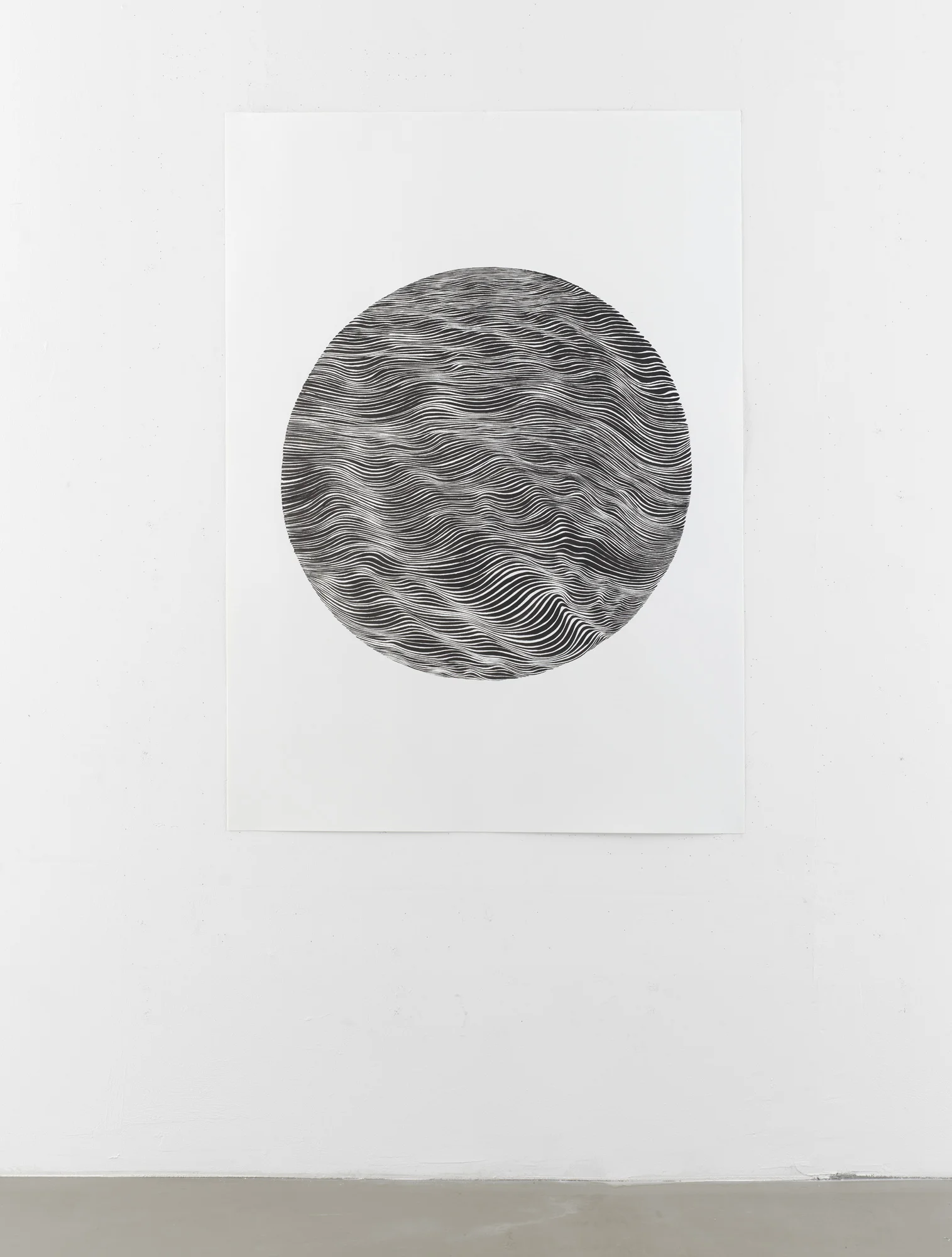 EXHIBITION VIEW | BK P20255 | INK ON PAPER | 140 X 100CM | PRIVATE COLLECTION LANSING MINNESOTA USA 