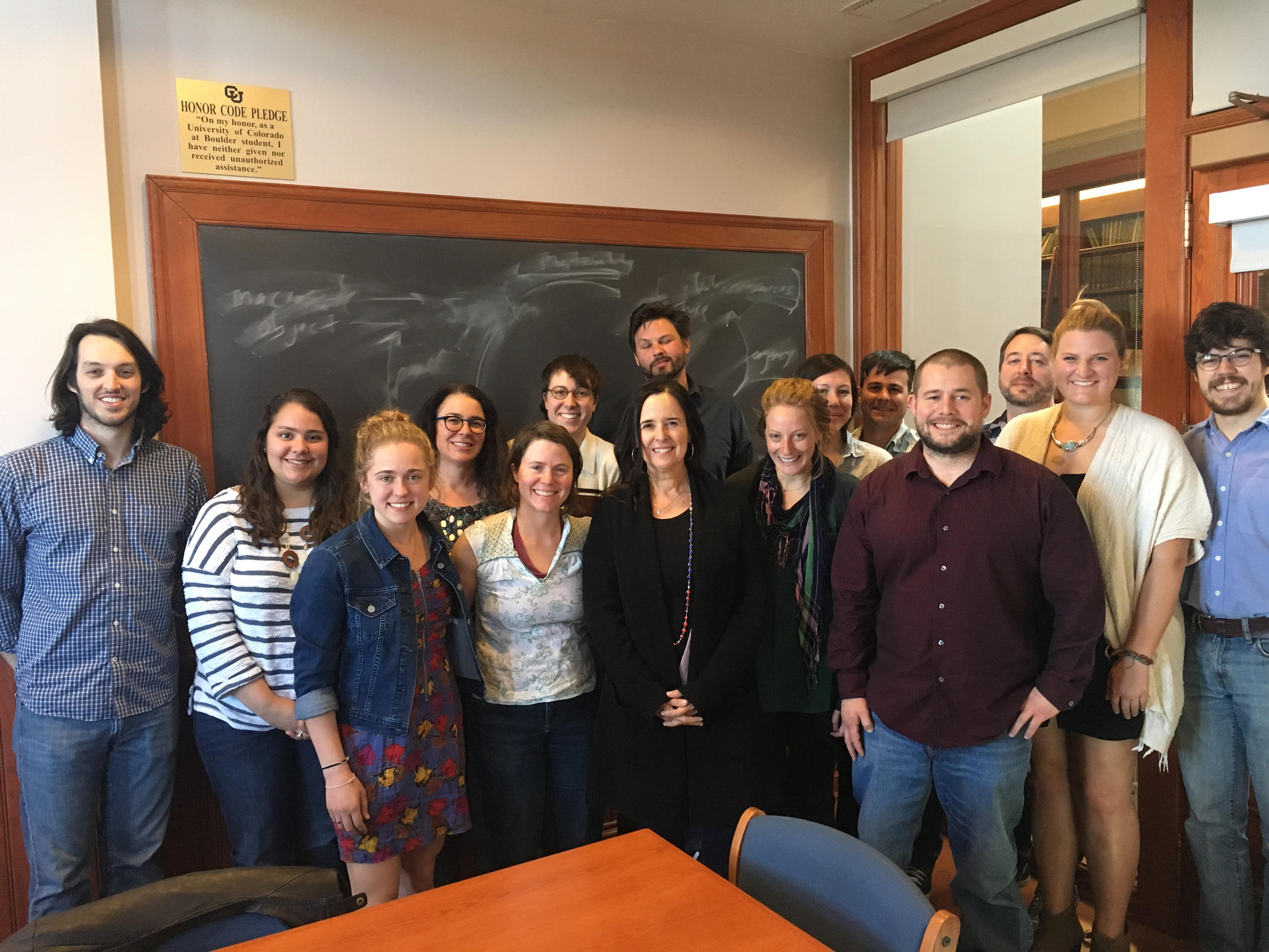 Ruth Behar with Graduate Students in Carole McGranahan's Seminar in Anthropology, April 6, 2016