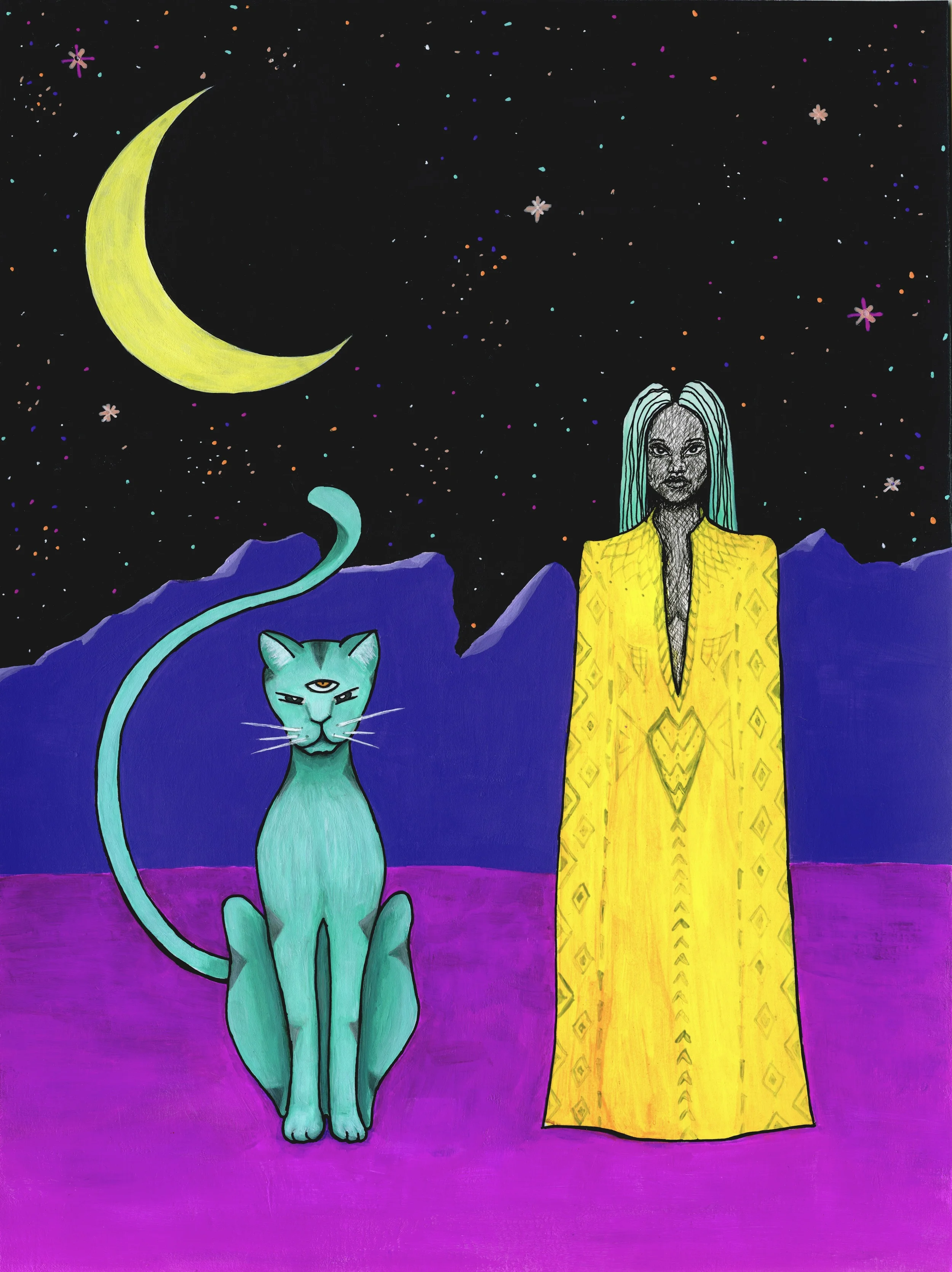 Space Cat and Alien Babe (2016)