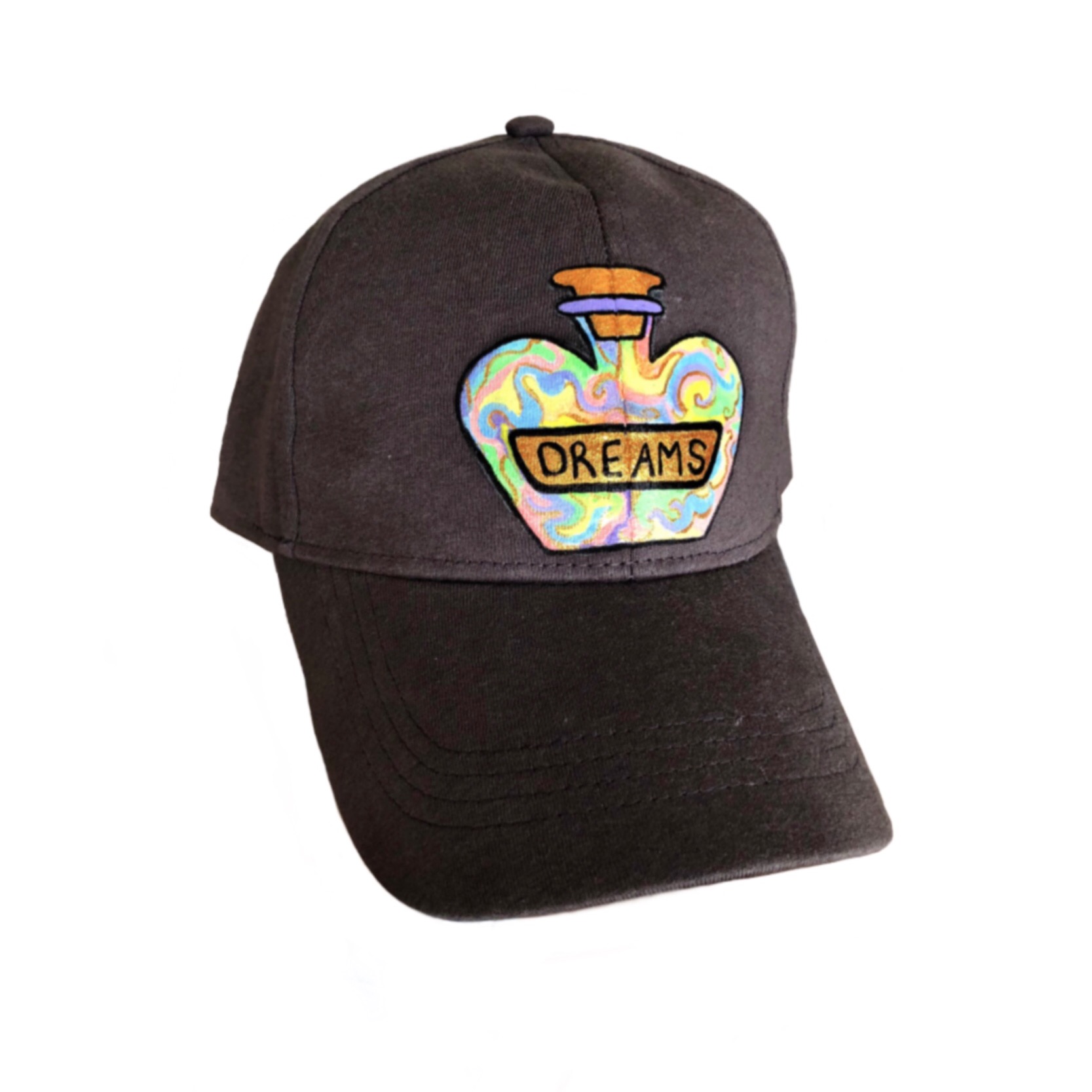 SOLD Dreams Hat (2018) - handpainted hat