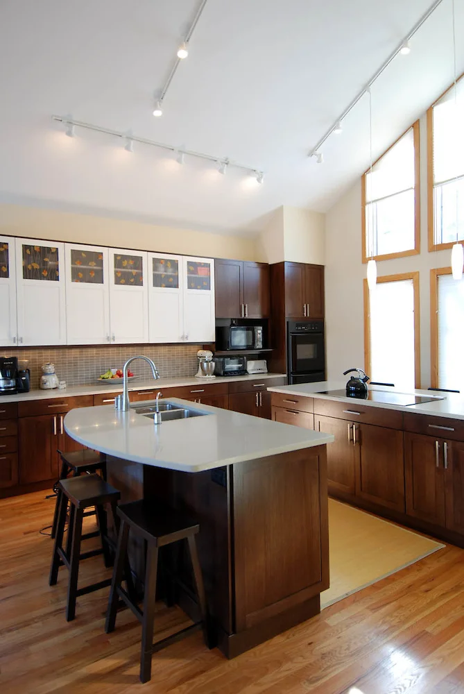 Sloped Ceiling Kitchen Cabinets | Shelly Lighting