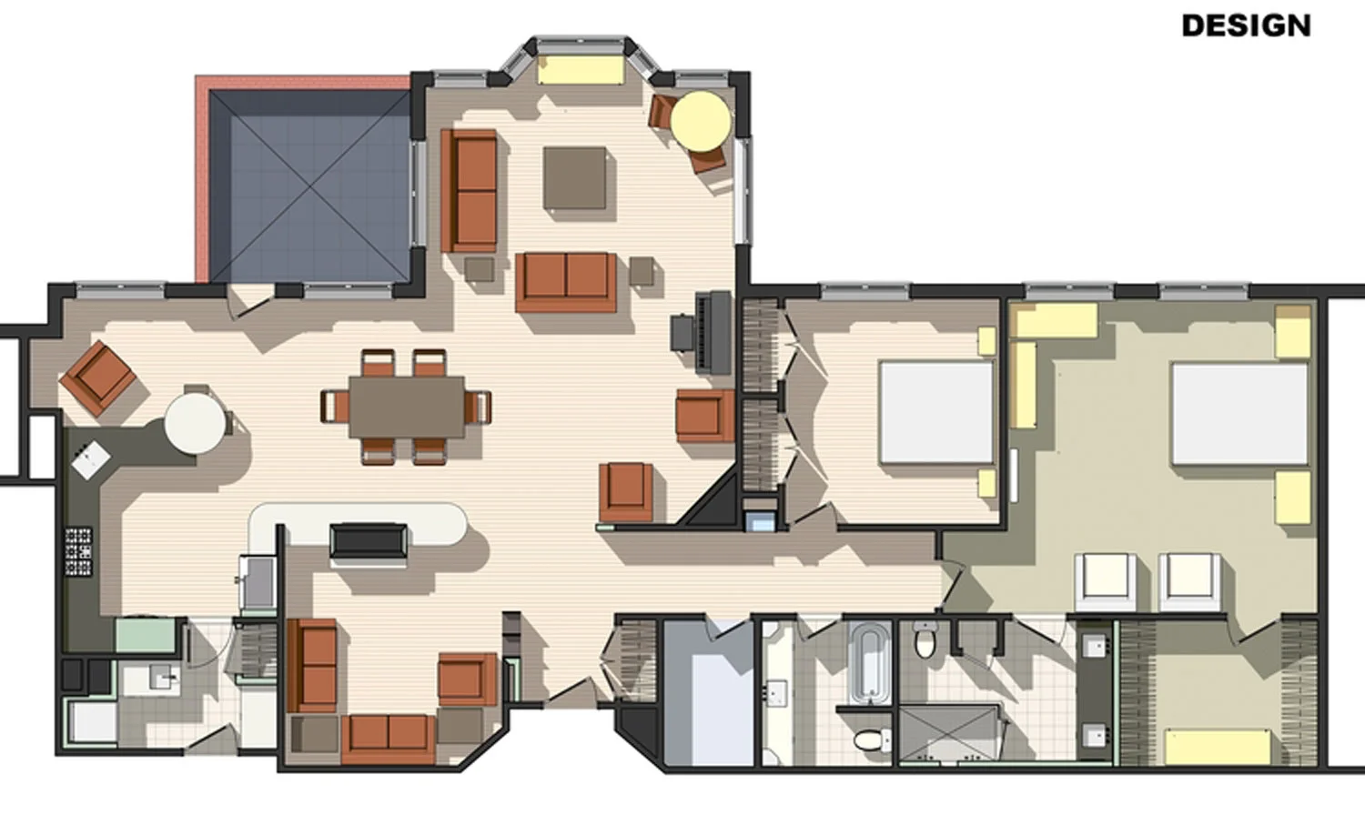 Redesigned Floorplan
