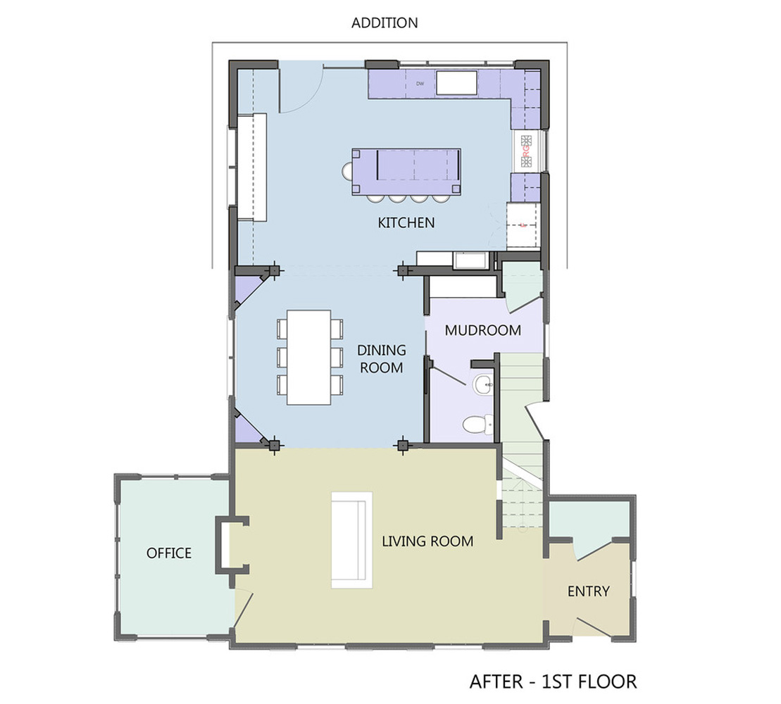 FIRST STORY Redesigned FLOOR PLAN