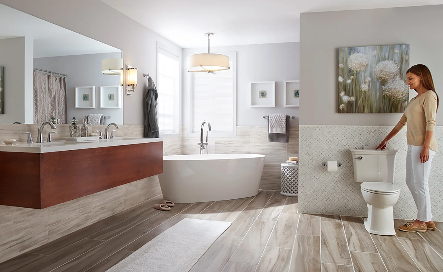 Self cleaning toilets for master suite bathrooms