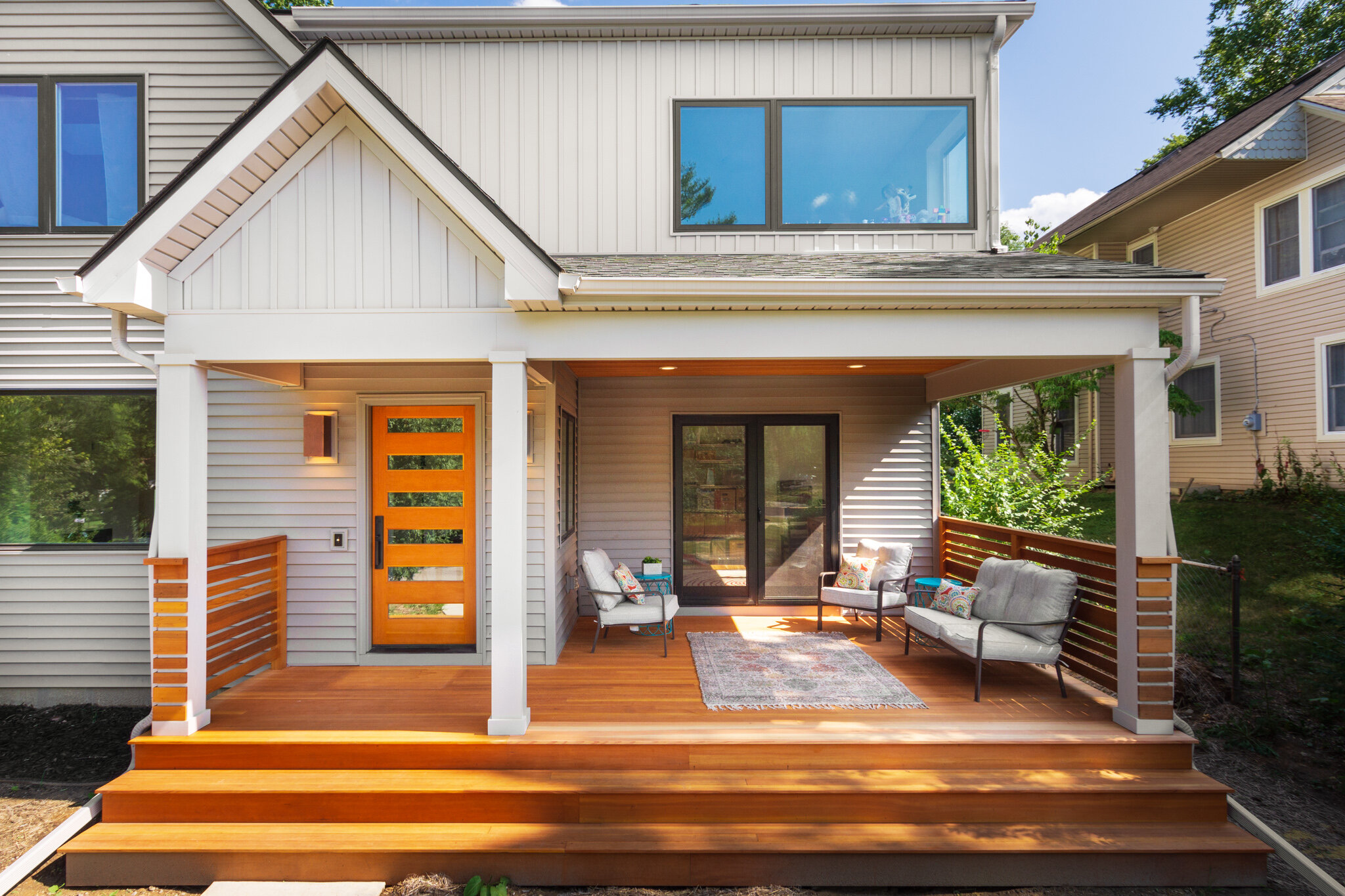 Custom farmhouse with a dog friendly design in Ann Arbor, MI