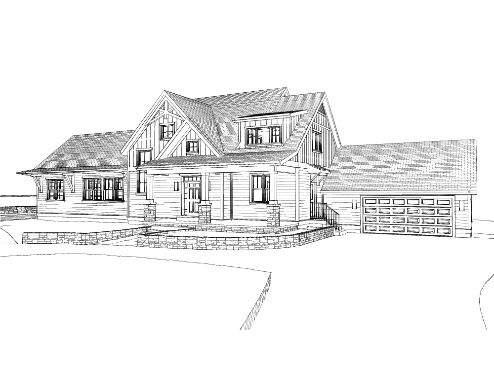 Blueprint Of Textured Craftsman Home By Forward Design Build.png
