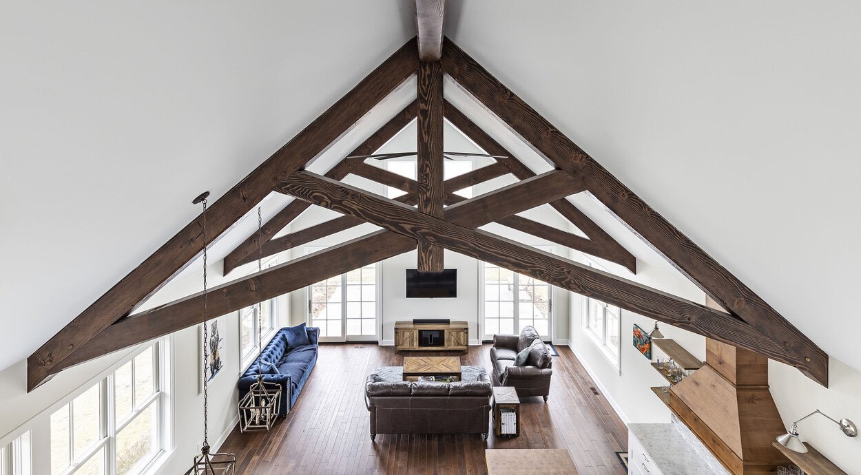 Textured Craftsman Home Custom Living Room By Forward Design Build.jpg