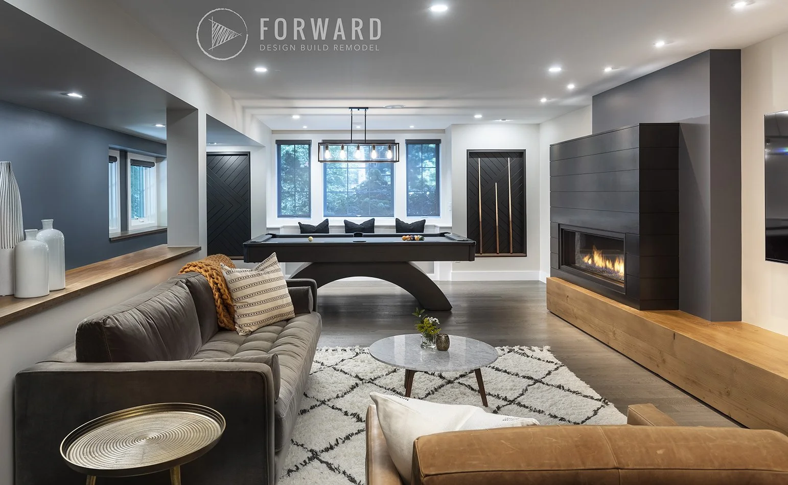 Professional Remodeling Tips on Finishing A Basement | Forward Design ...