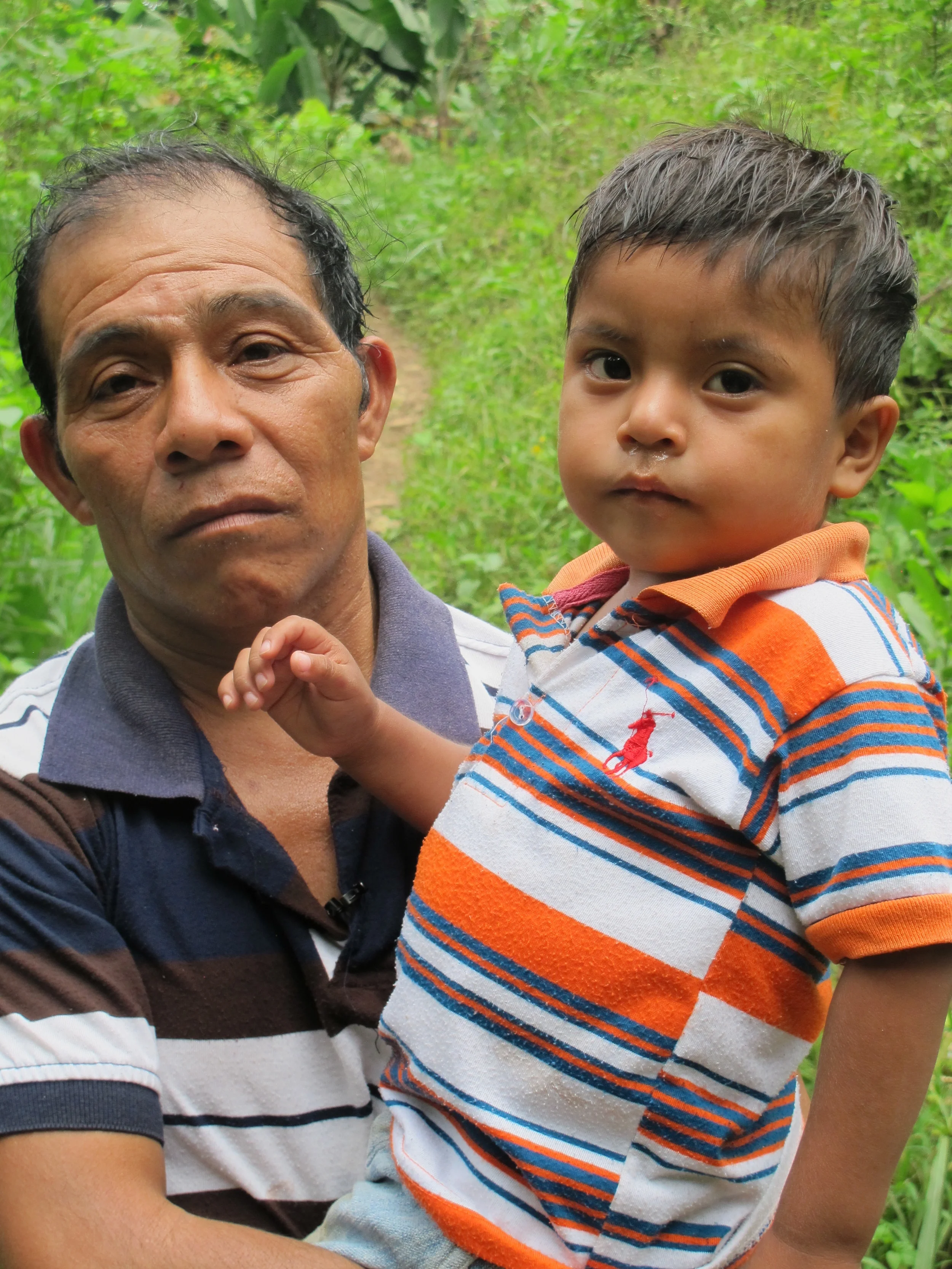 Francisco and his son Benjamin, who was kidnapped.