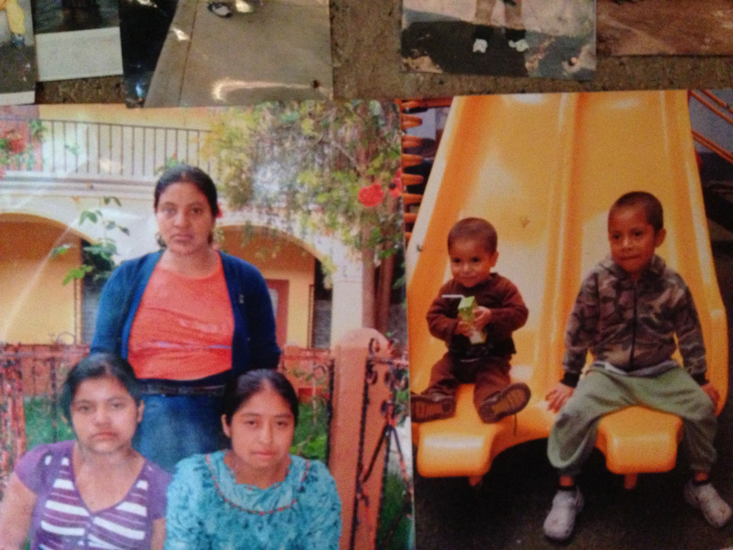 Micaela Saquic and her children.