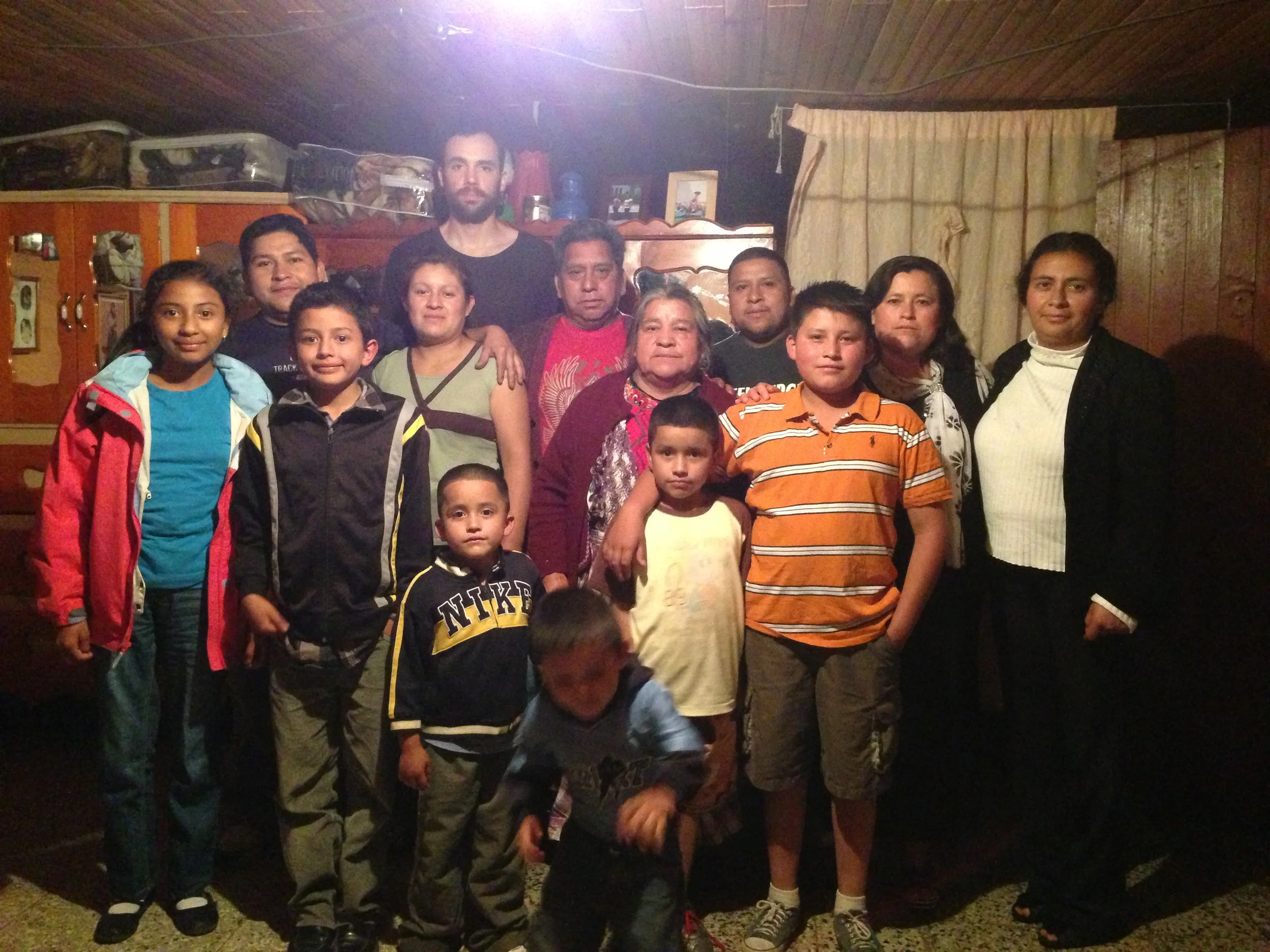 Astrid's family in Guatemala.
