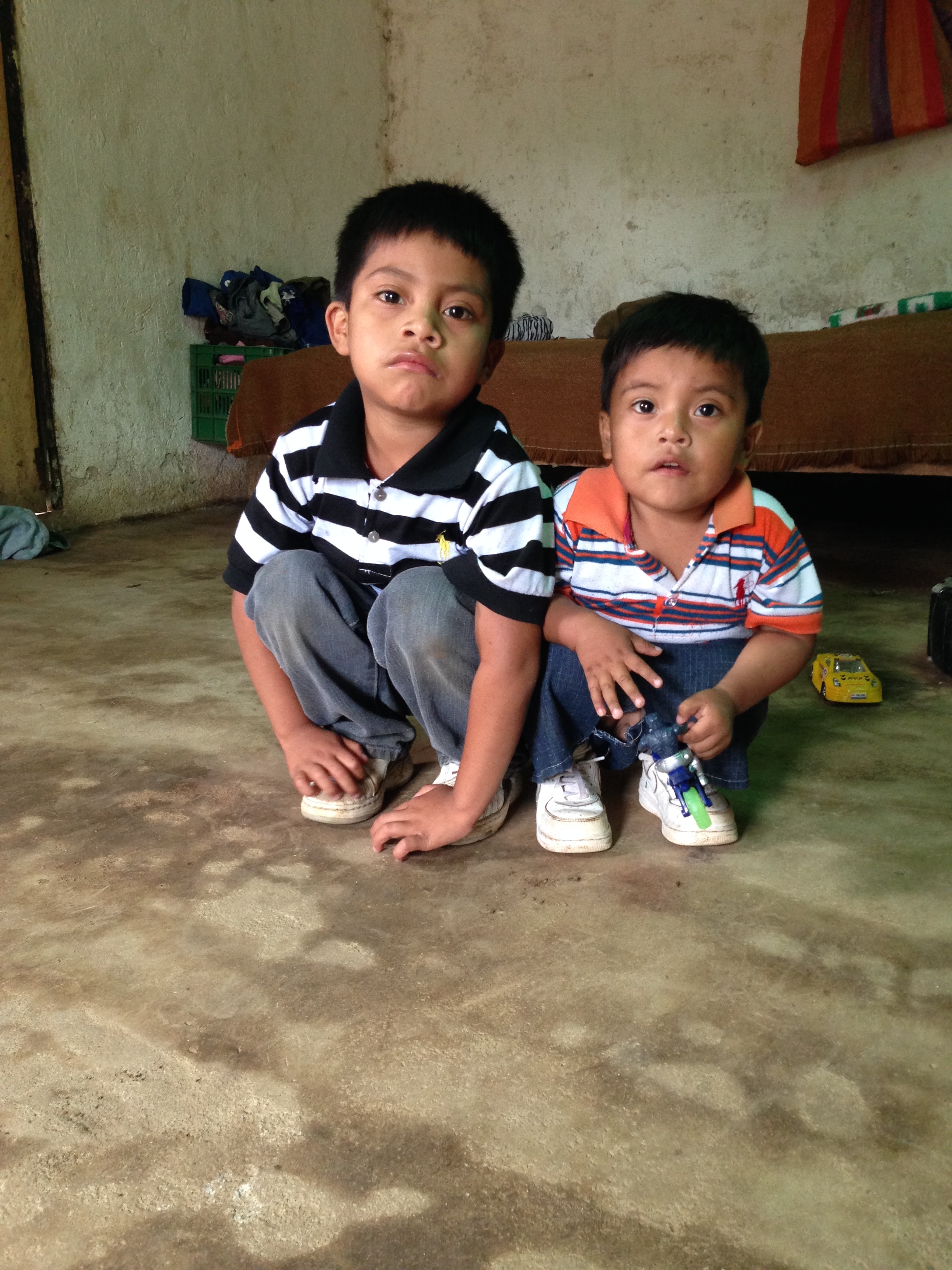 Mardoqueo and Benjamin who were kidnapped with their mother Micaela Saquic.
