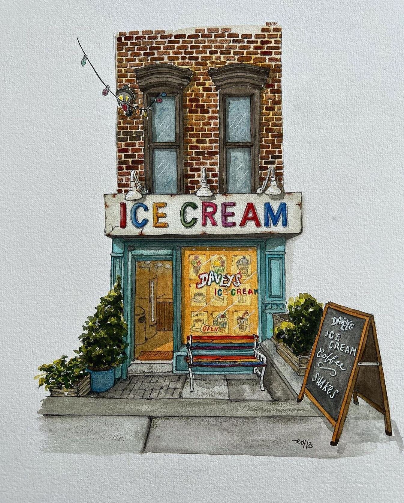 East Village Vibes🍦 Davey&rsquo;s Ice Cream by @mademoisellettering #daveysicecream