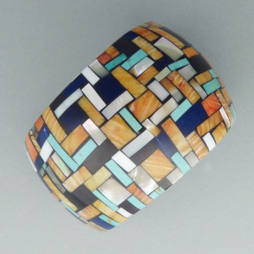 Charlene Reano - Clam Shell Mosaic Cuff $2000