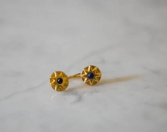 Earrings and Tabarka Dish Gift Set, Tunisia