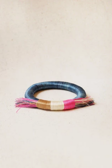 Sweetgrass Fringe Bangle, Rwanda