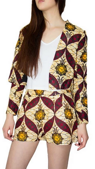 Sundance Cropped Jacket & Shorts, Malawi