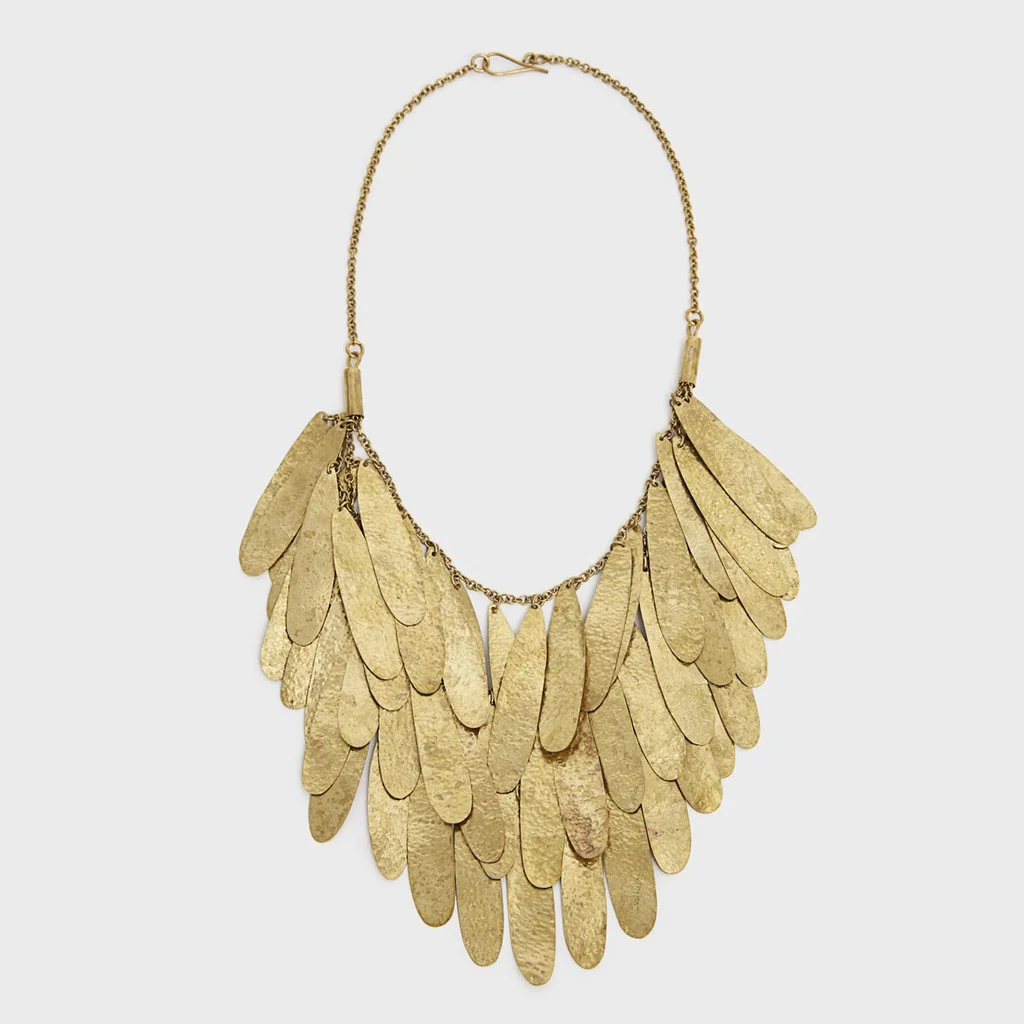 Nama Teardrop Fringe Necklace, Kenya