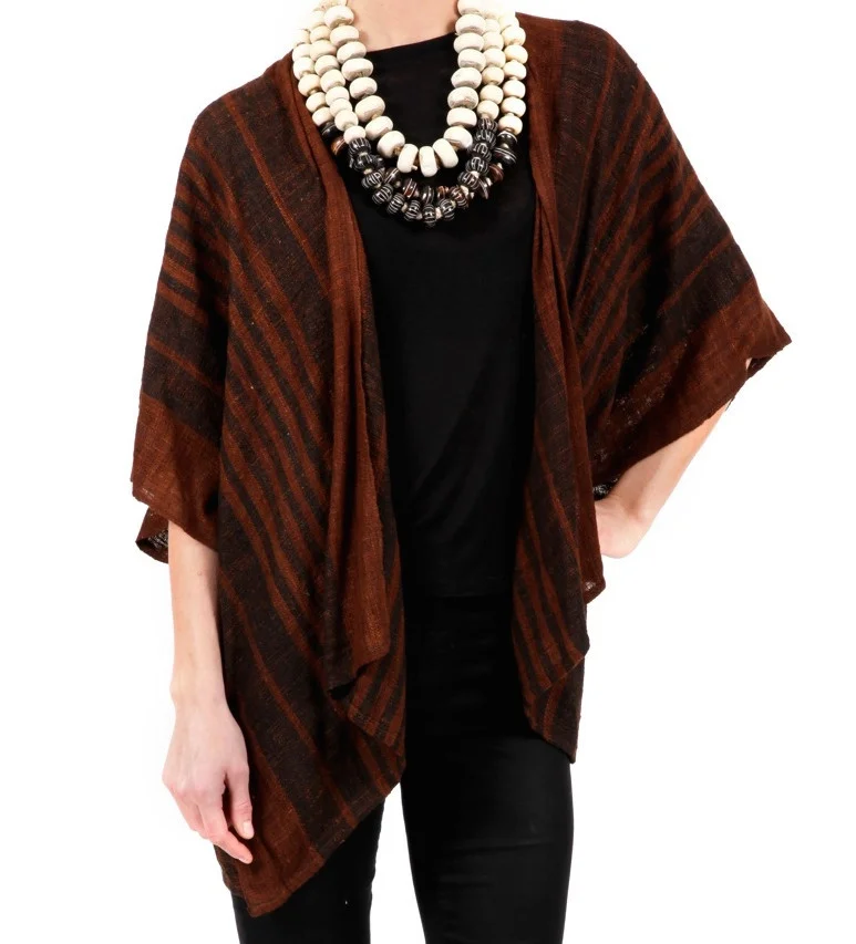 Wild Silk Wrap Vest by The Silkies, Madagascar