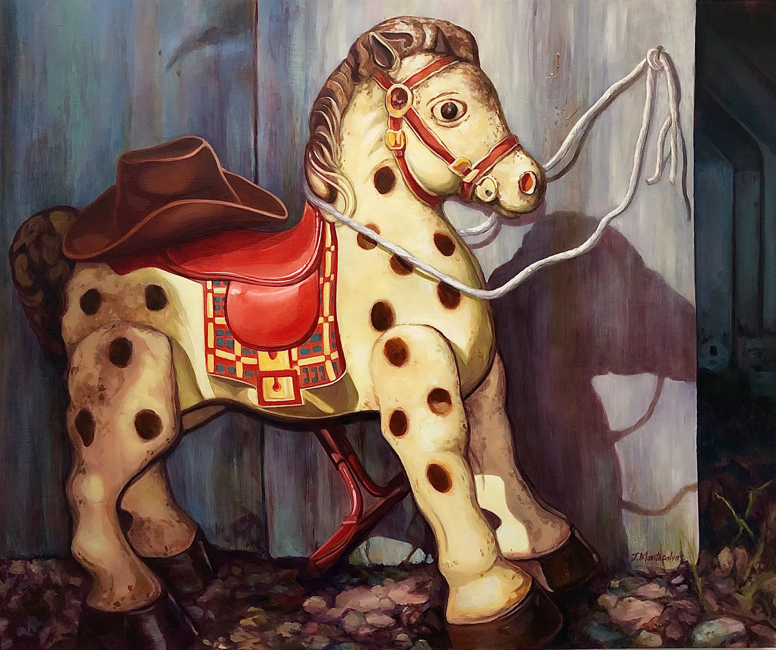 HAPPY TRAILS PONY 36" x 30"
