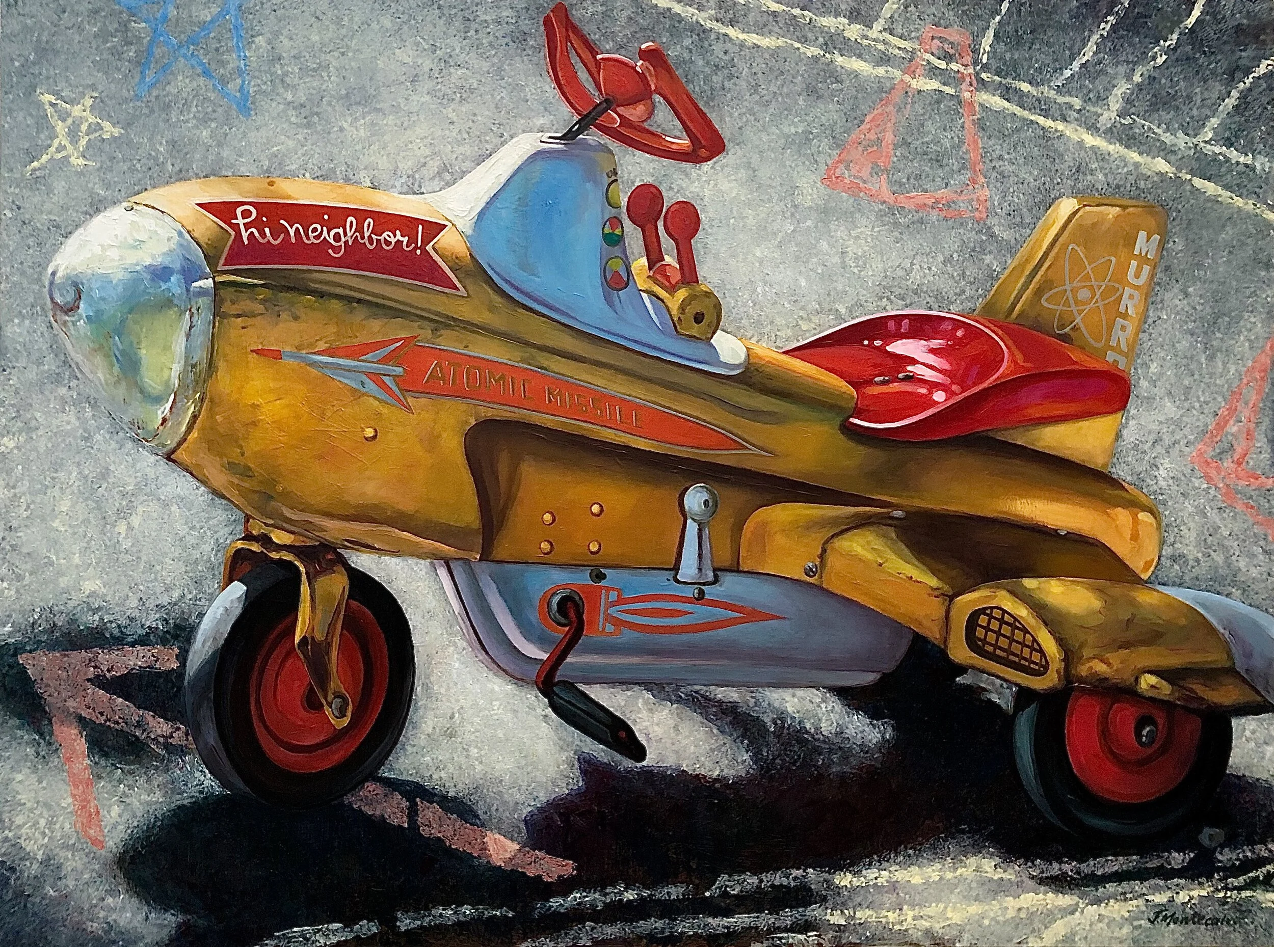 FLY ME TO THE MOON  40" x 30"
