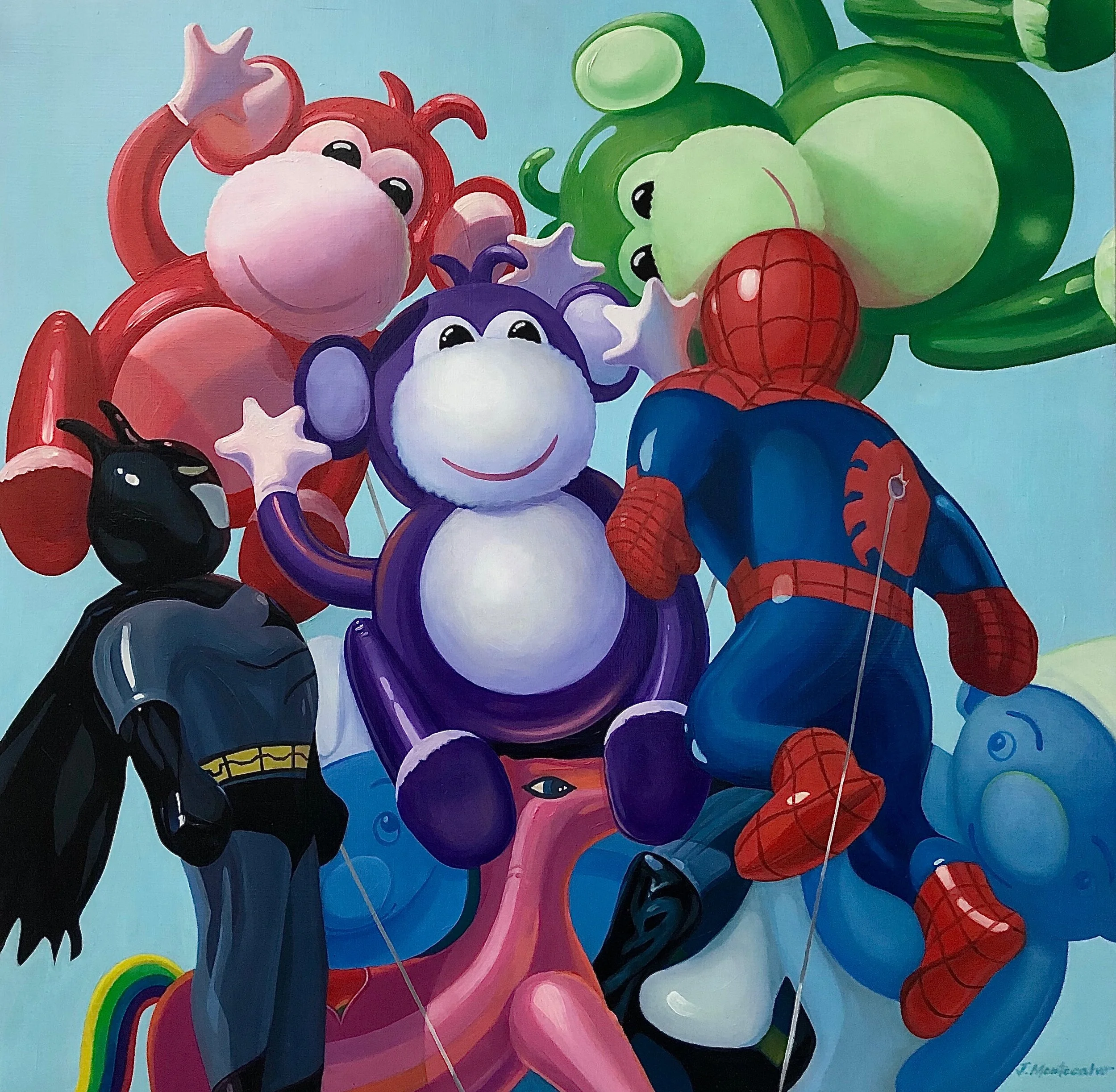 MAY THE BEST BALLOON WIN  24" x 24"