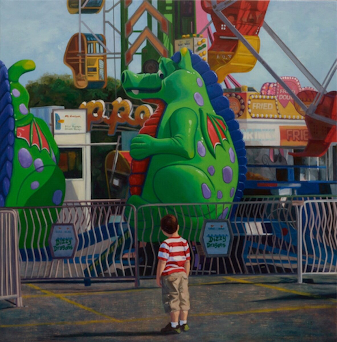 Dizzy Dragons  36x36