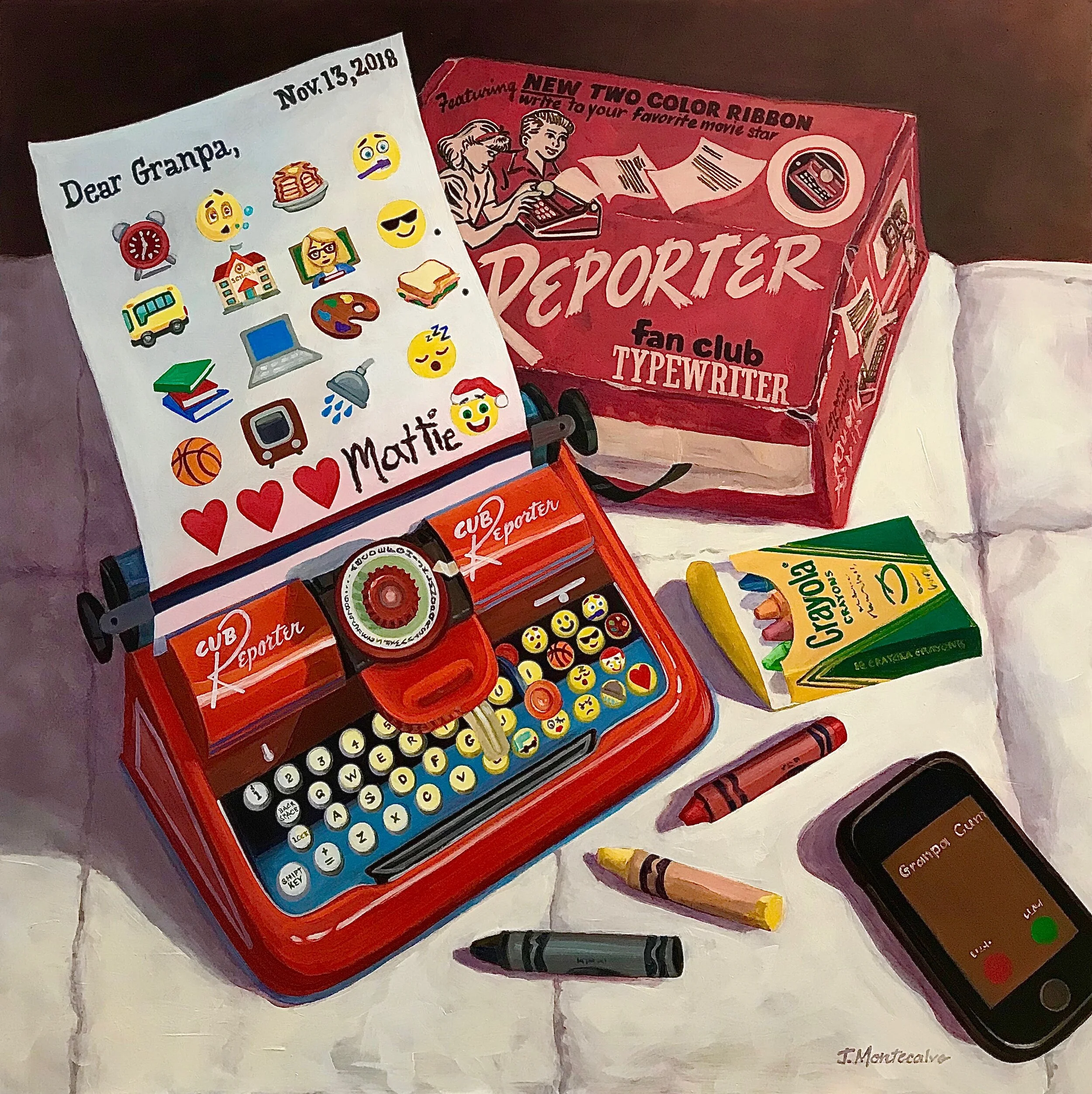 The Letter  24" x 24"  