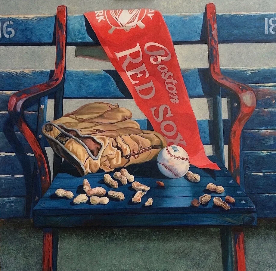 AT THE OLD BALLGAME  36" x 36"