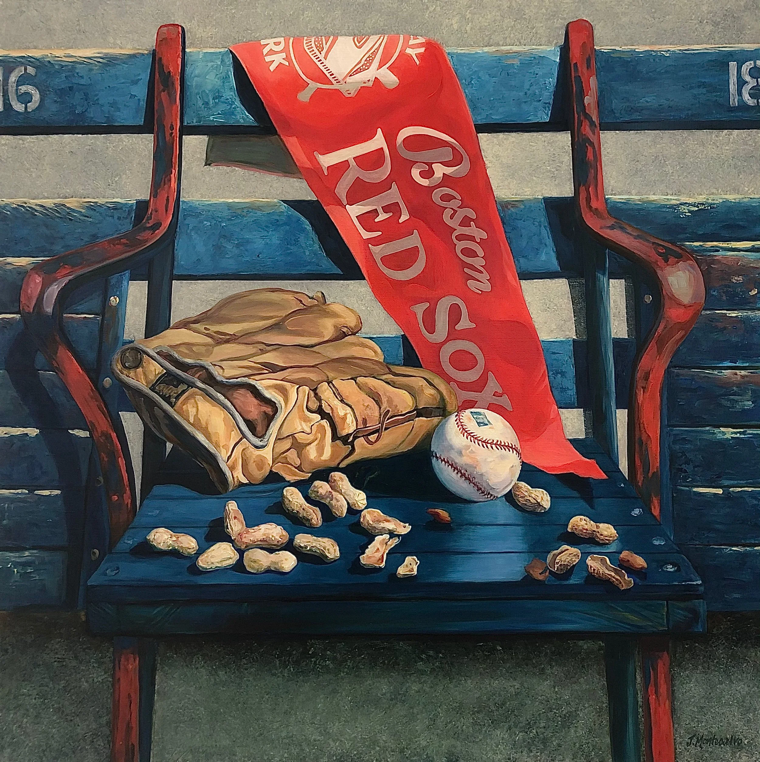 AT THE OLD BALLGAME  36"x 36"