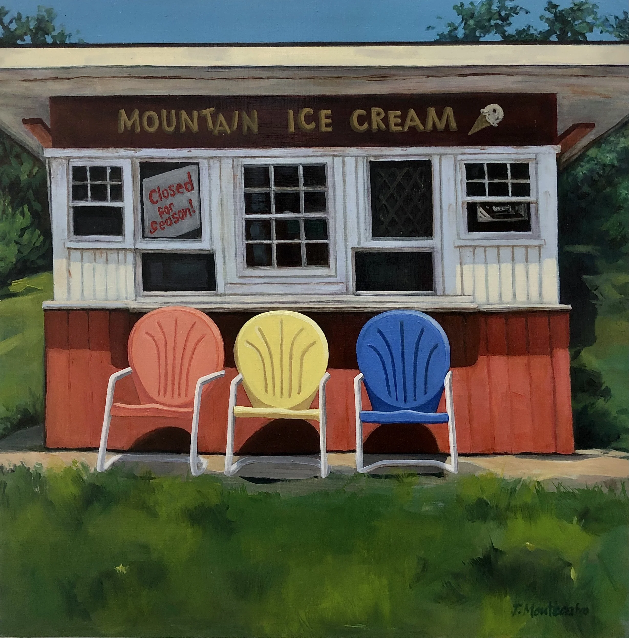 MOUNTAIN ICE CREAM 16x16