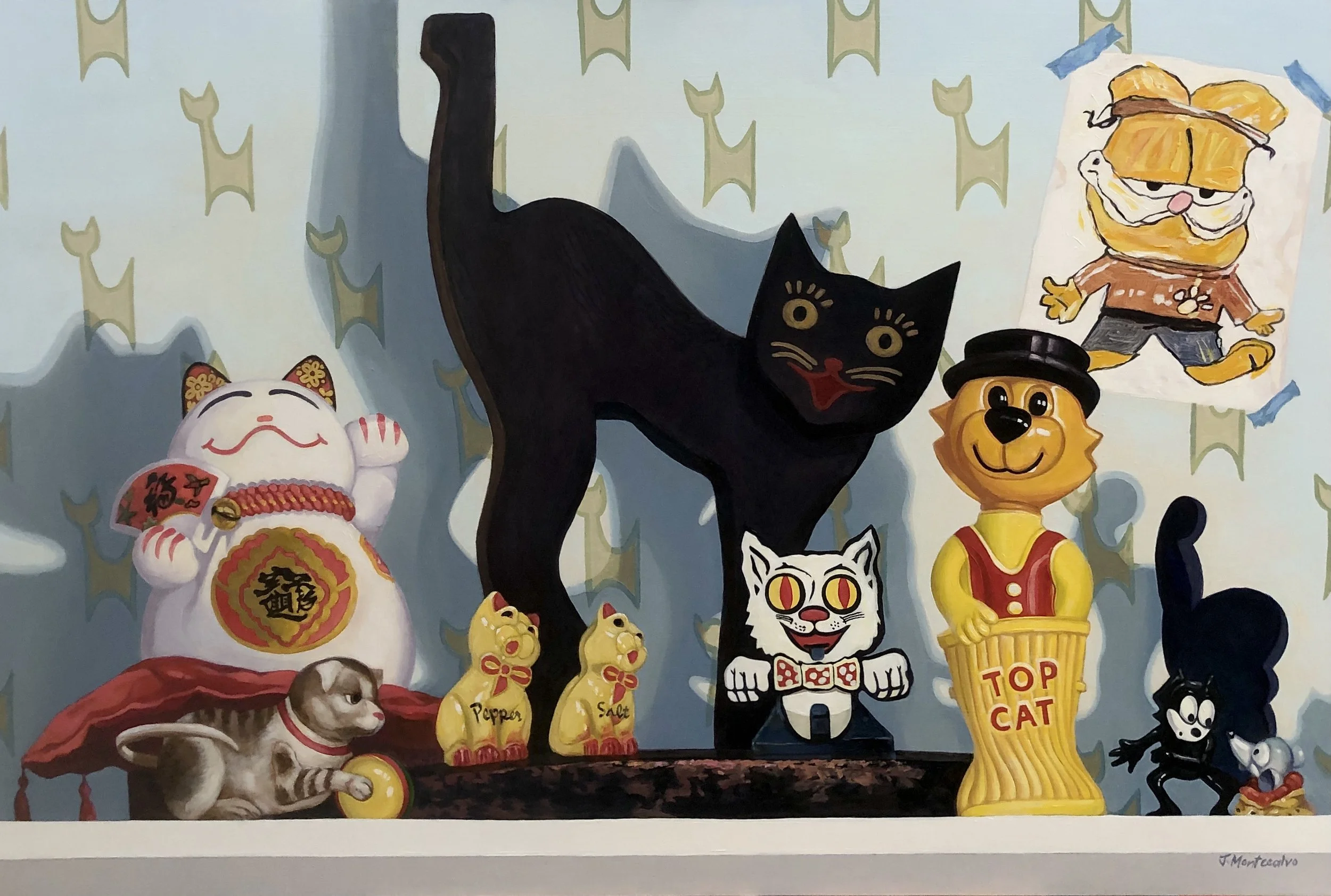 CATS IN THE CRADLE  24x30 