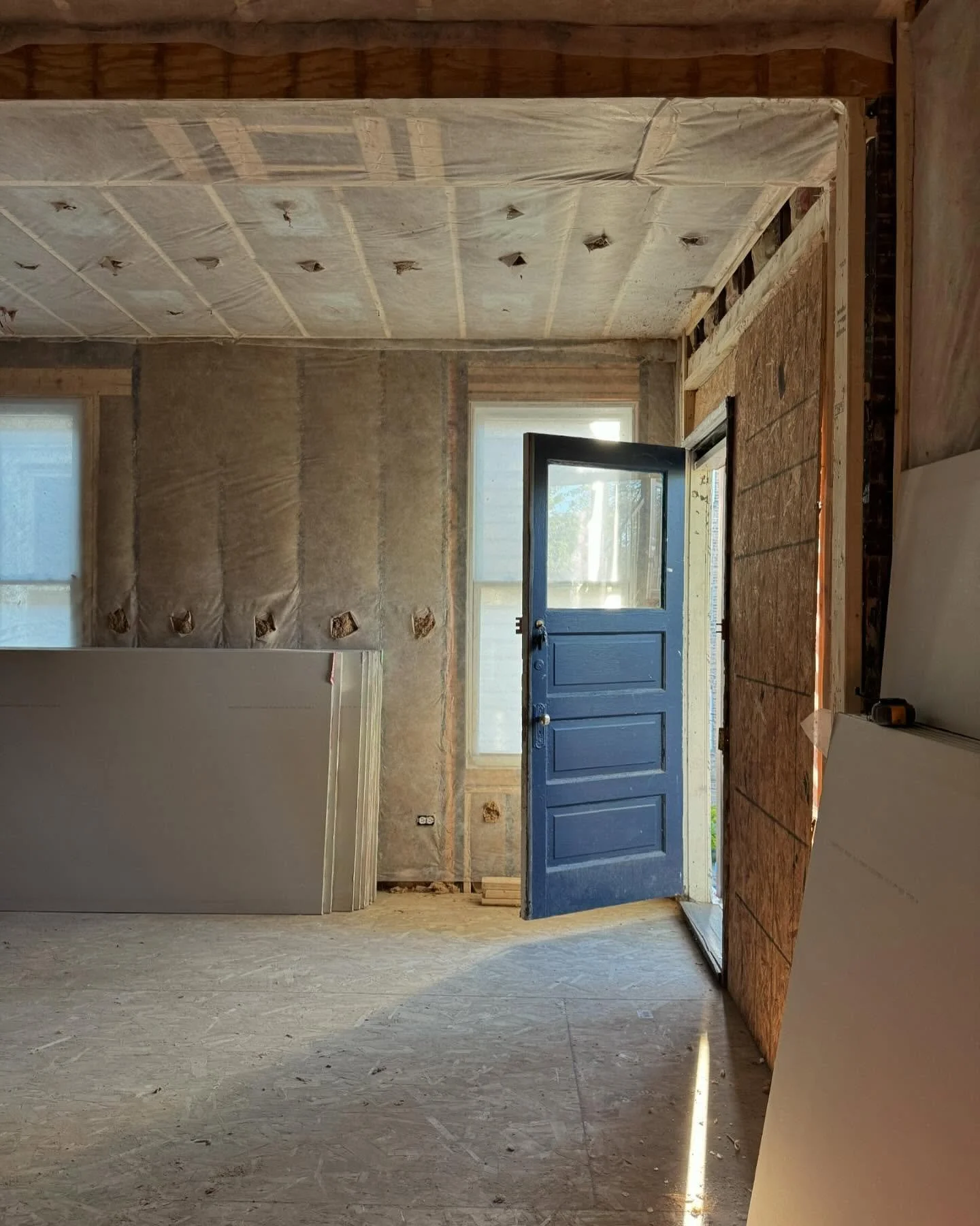 It&rsquo;s crazy how quiet it gets once the insulation goes in when renovating.