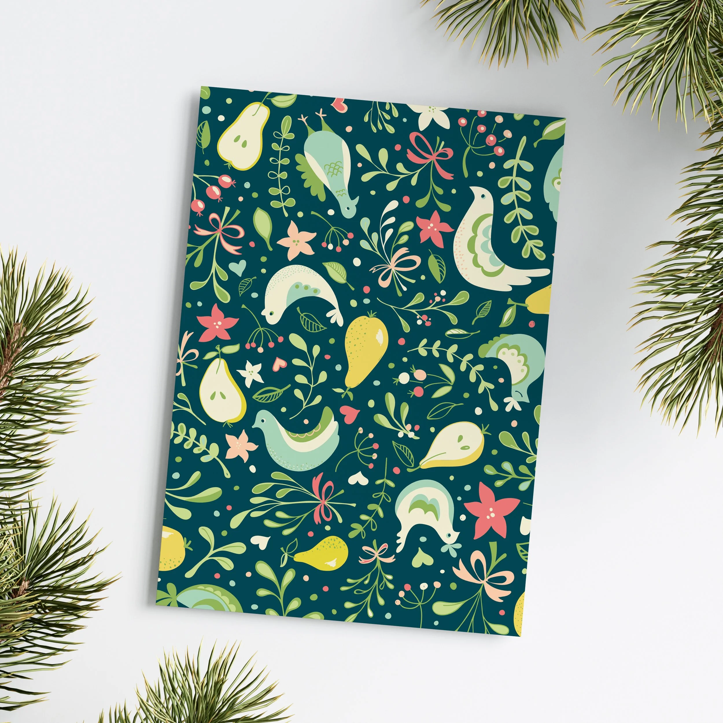 Prtridge in a Pear Tree Pattern