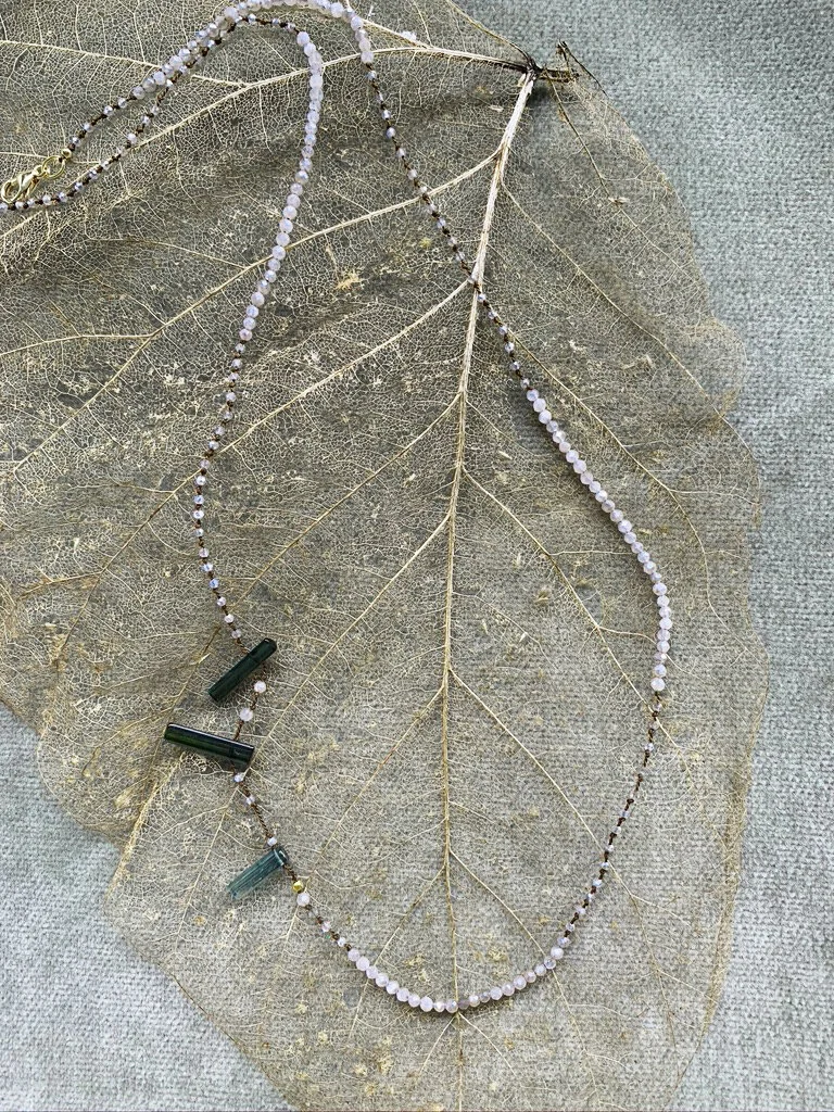 Labradorite and Tourmaline stone necklace 20-22%22.jpeg