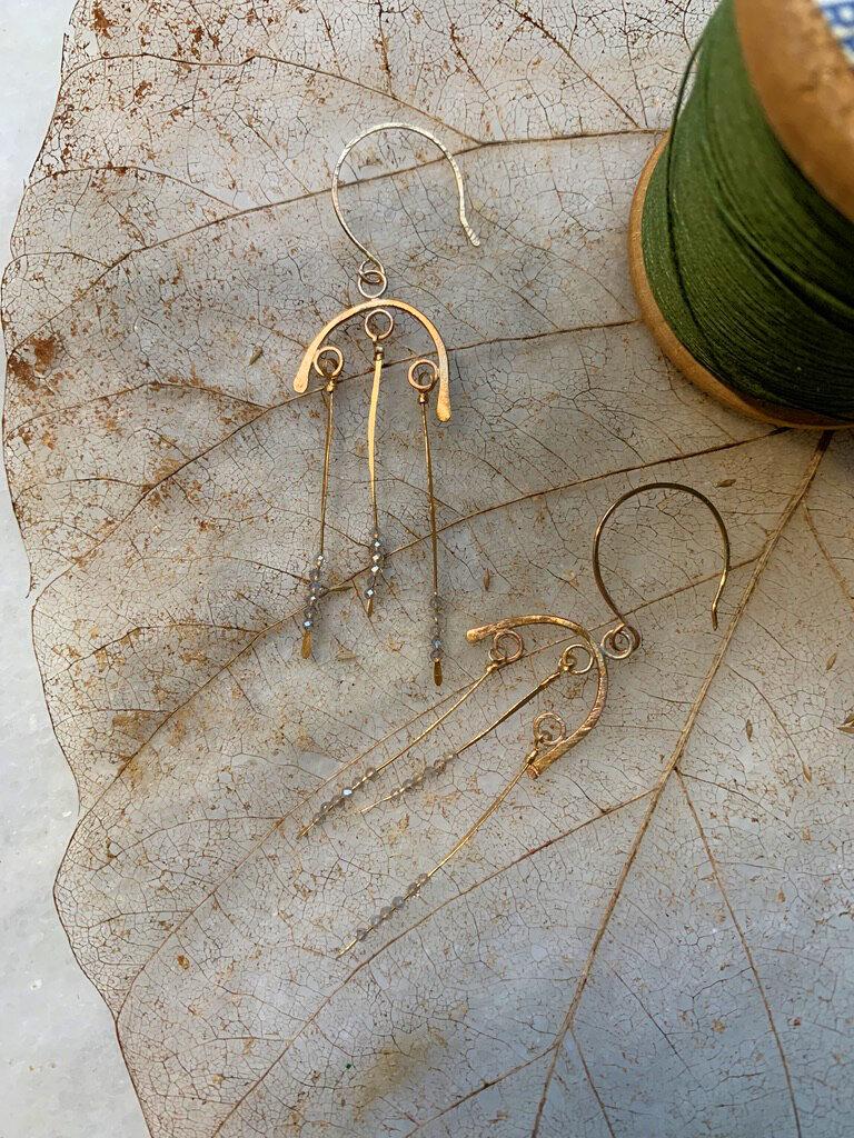 Labradorite Golden Arch earrings .jpeg