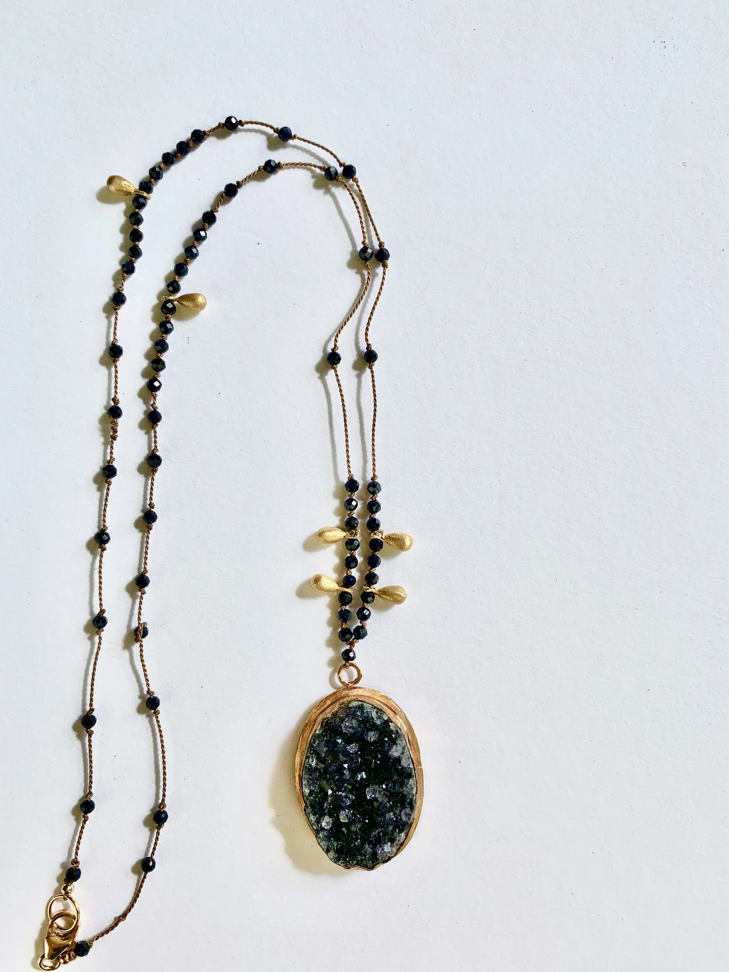 Amethyst Druzy Necklace~Sapphire~.jpeg