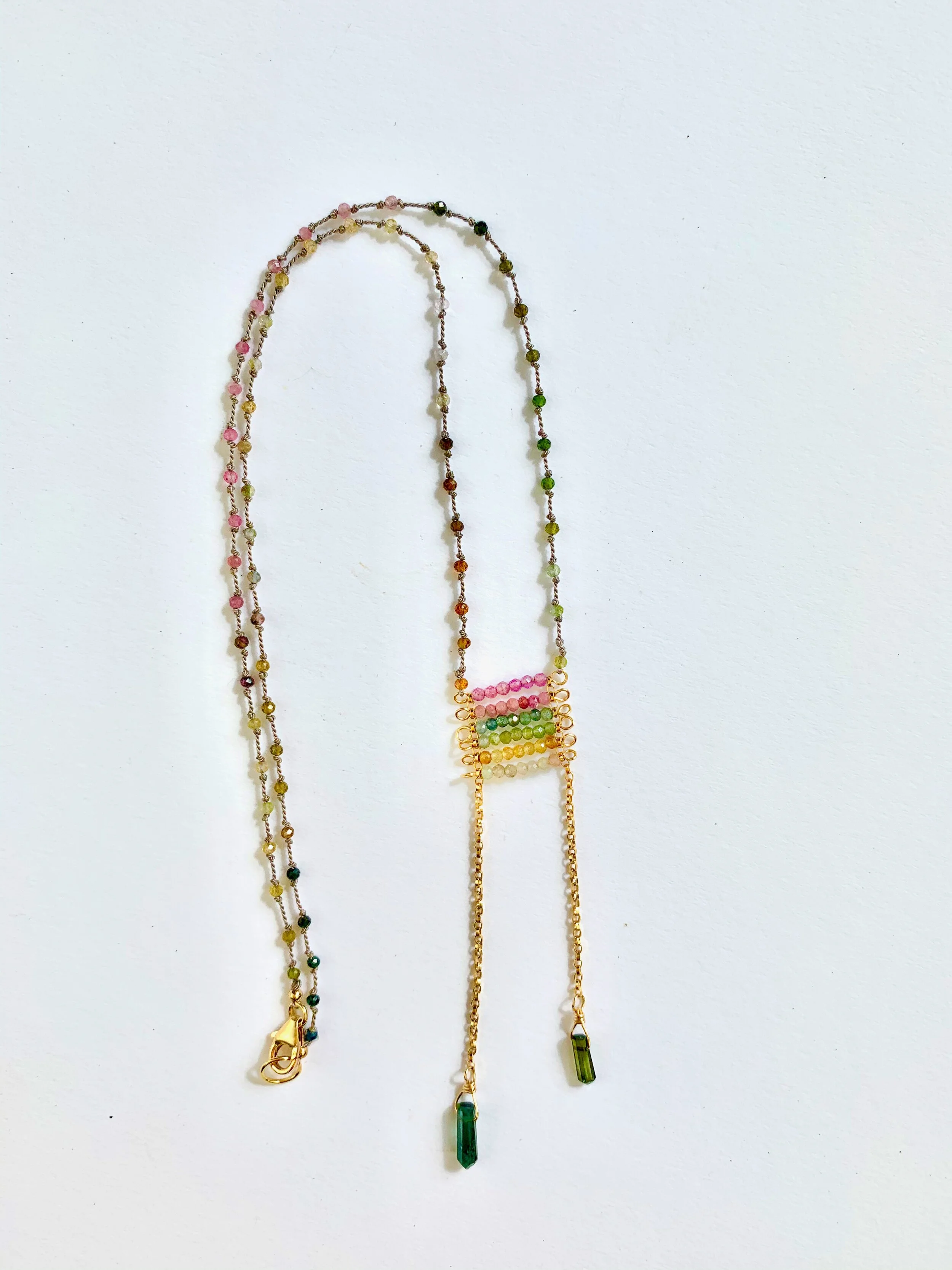 Rainbow Drops Necklace~Tourmaline .jpeg